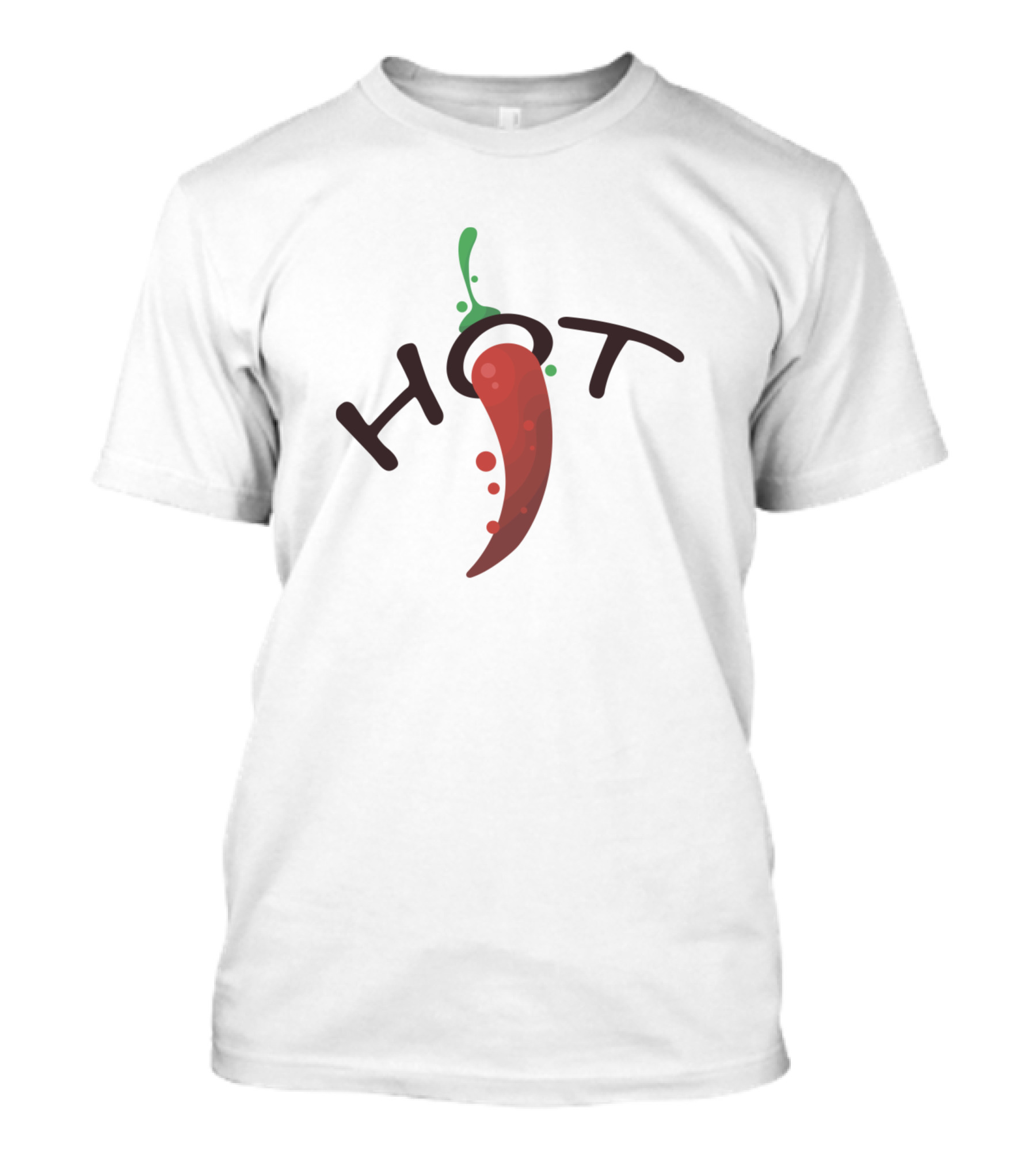 HOT Pepper Minimalist Black T-Shirt