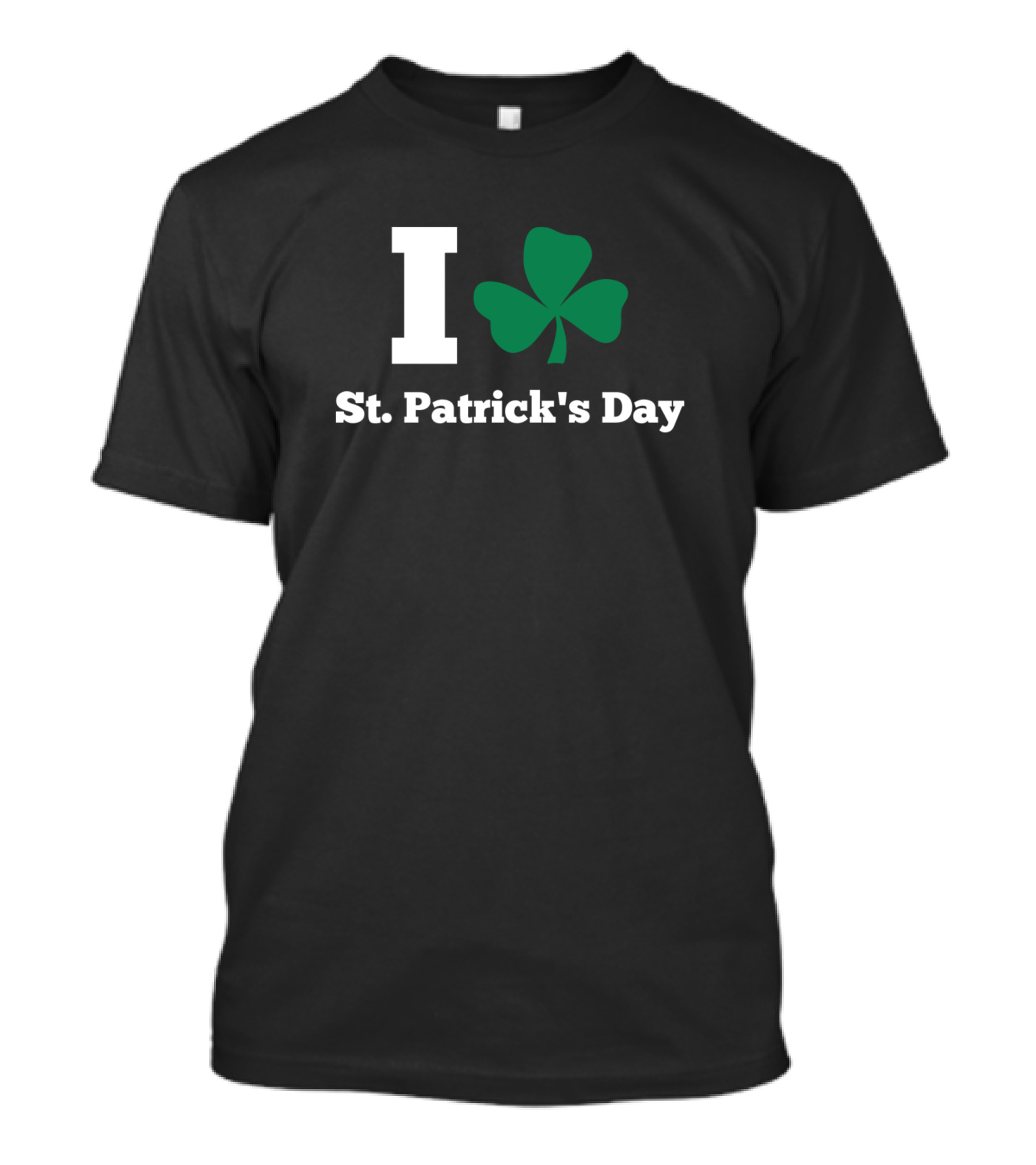 I Love St. Patrick's Day Shamrock T-Shirt