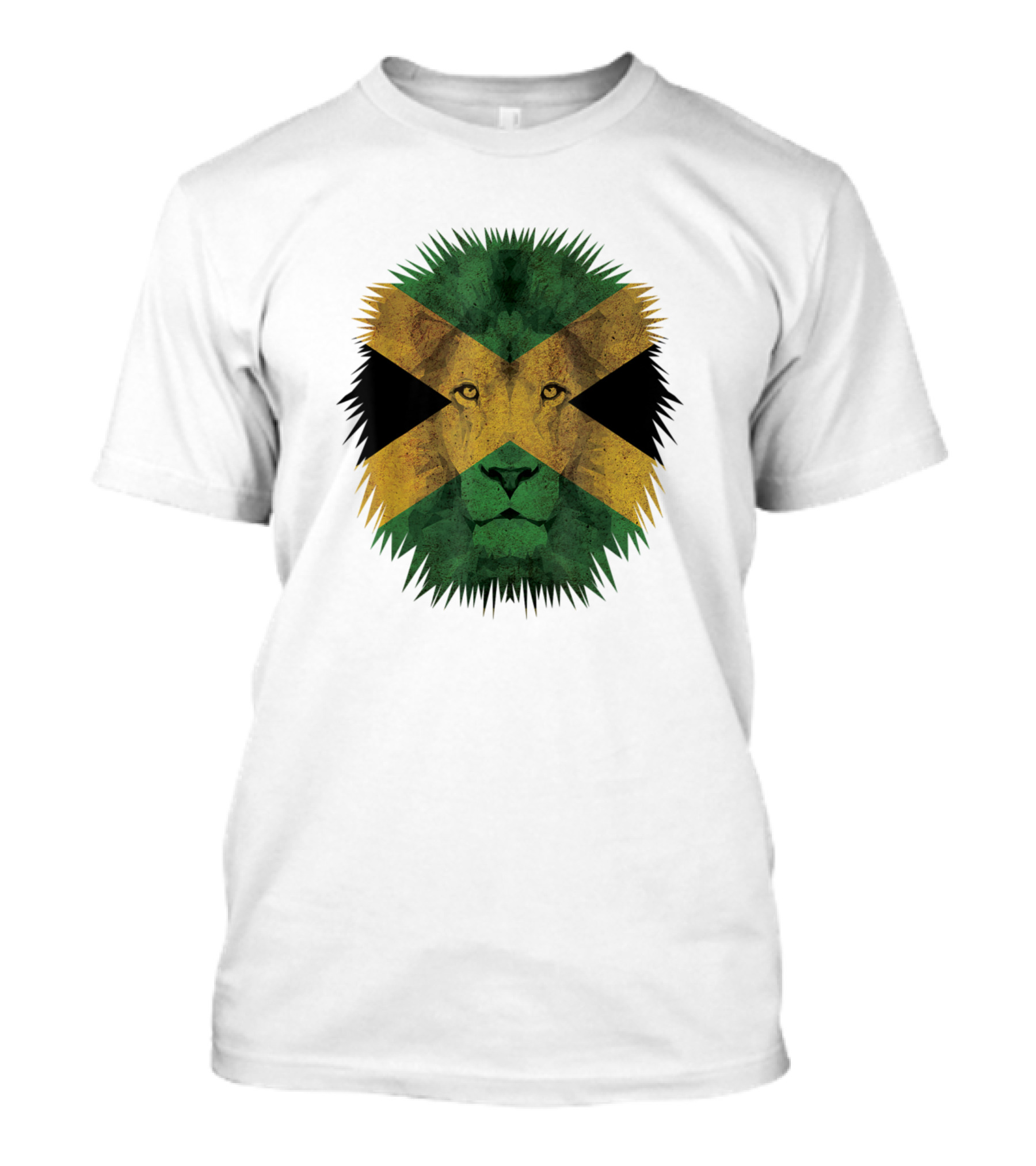 Jamaican Lion Pride Jamaica Flag Rastafarian Emblem T-Shirt