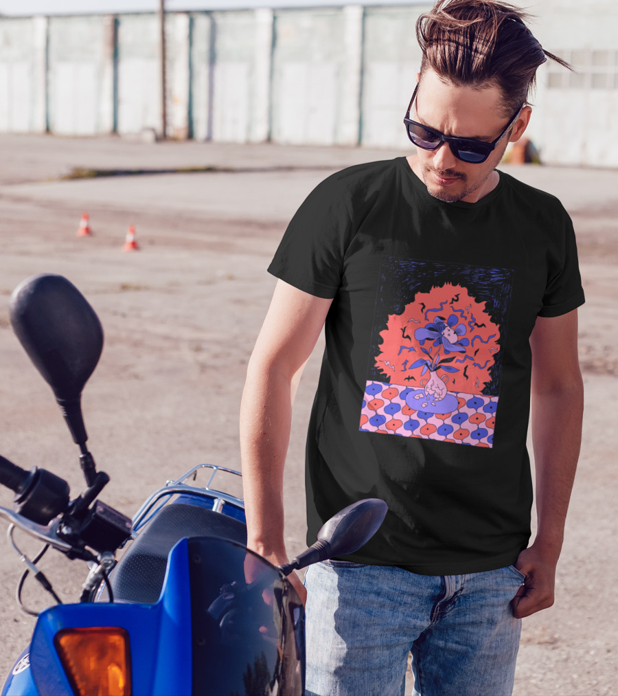 Le Vase Unique Botanical Surrealism With Bold Patterns And Colors T-Shirt