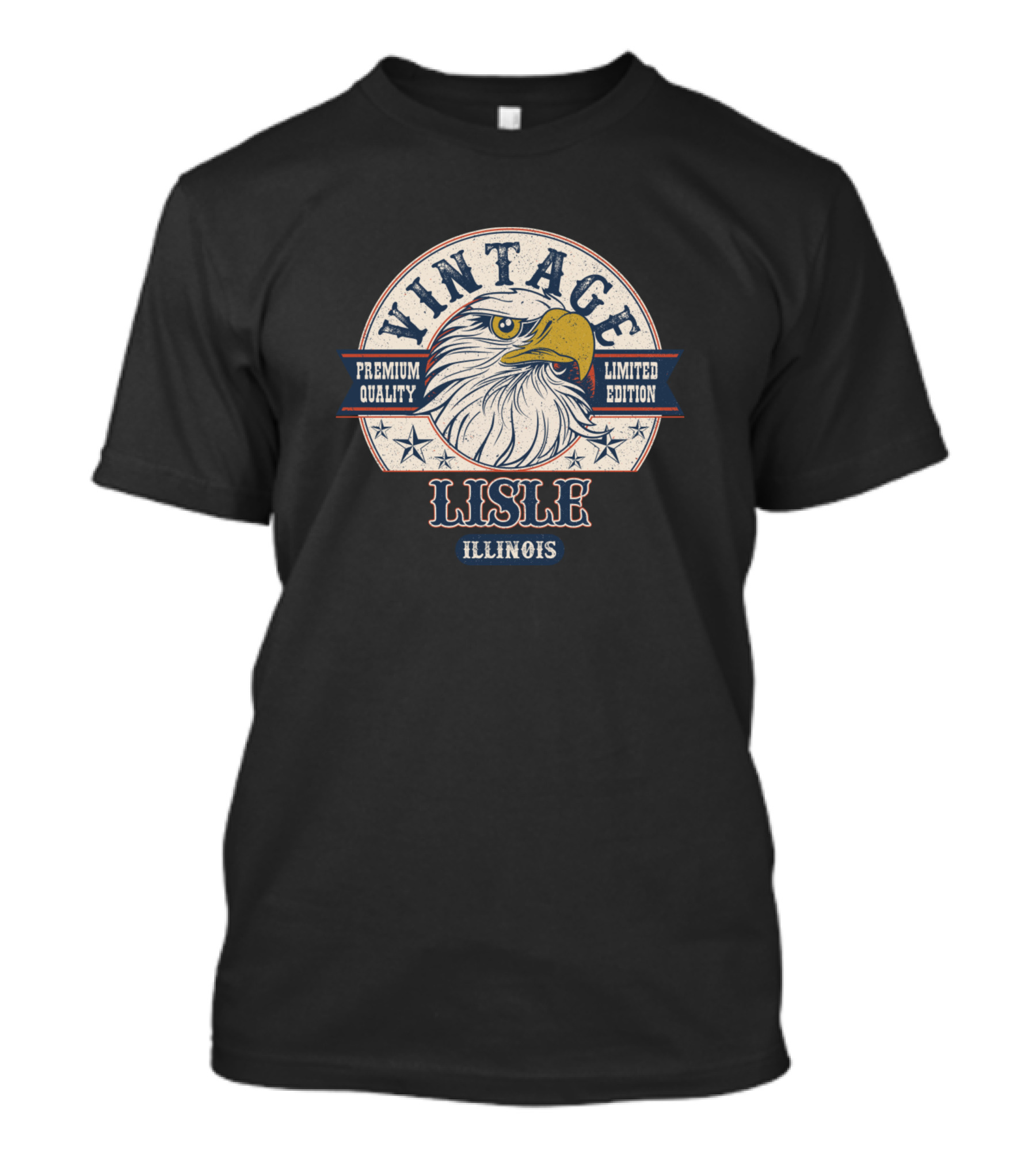 Vintage Lisle Illinois Eagle Stars T-Shirt