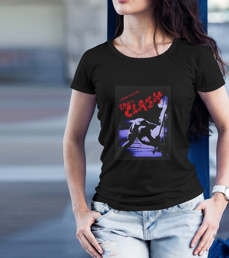 London Calling The Clash Punk Rock Album Cover T-Shirt