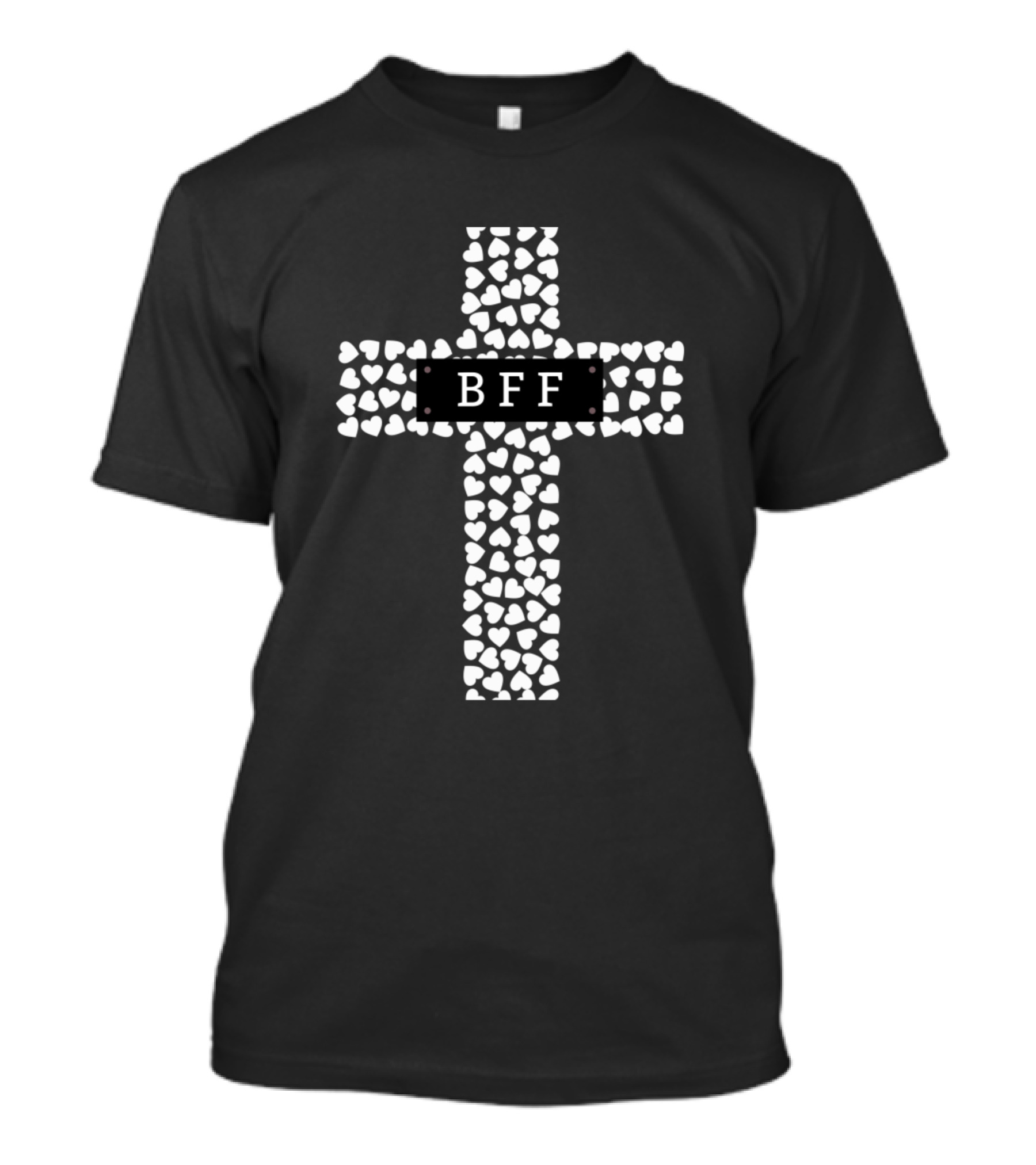 BFF Love Jesus Heart Cross T-Shirt
