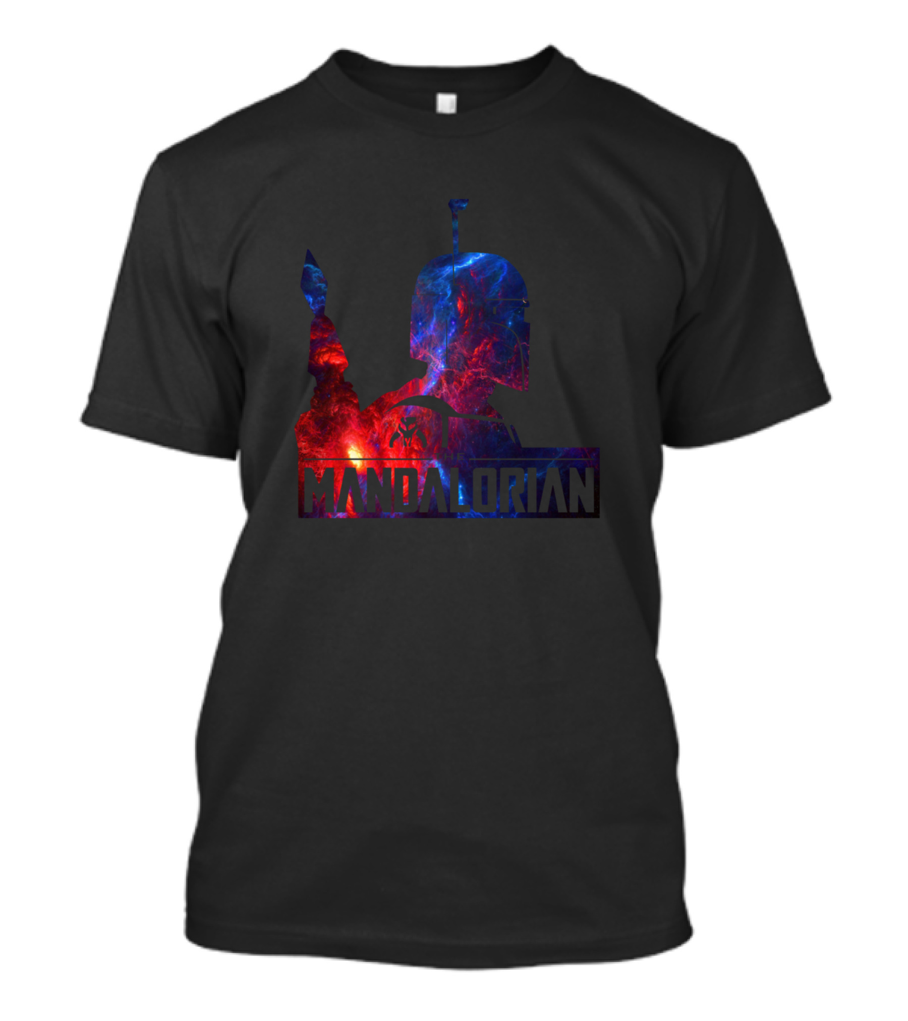 Mandalorian Helmet Cosmic T-Shirt