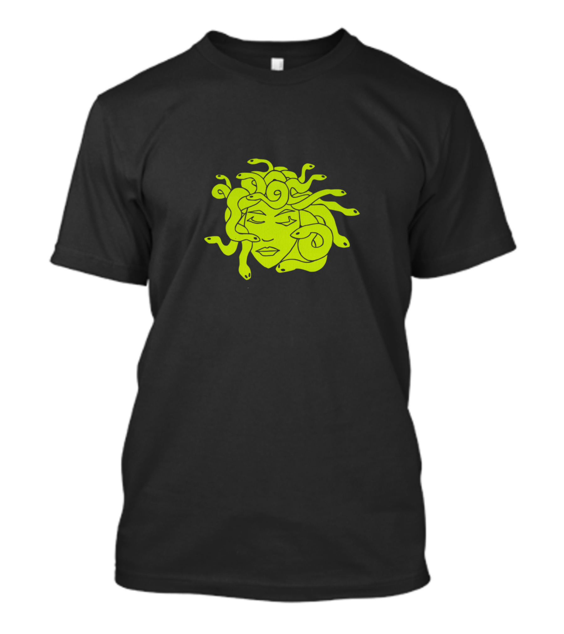 Medusa Neon Snake Head T-Shirt