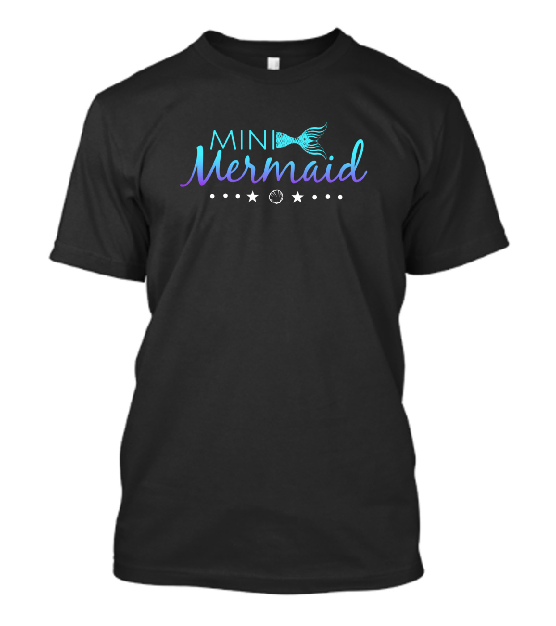 Mini Mermaid Star Seashell Fun Girls T-Shirt