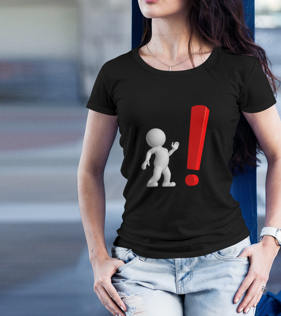 Avatar Exclamation Point 3D Figure T-Shirt