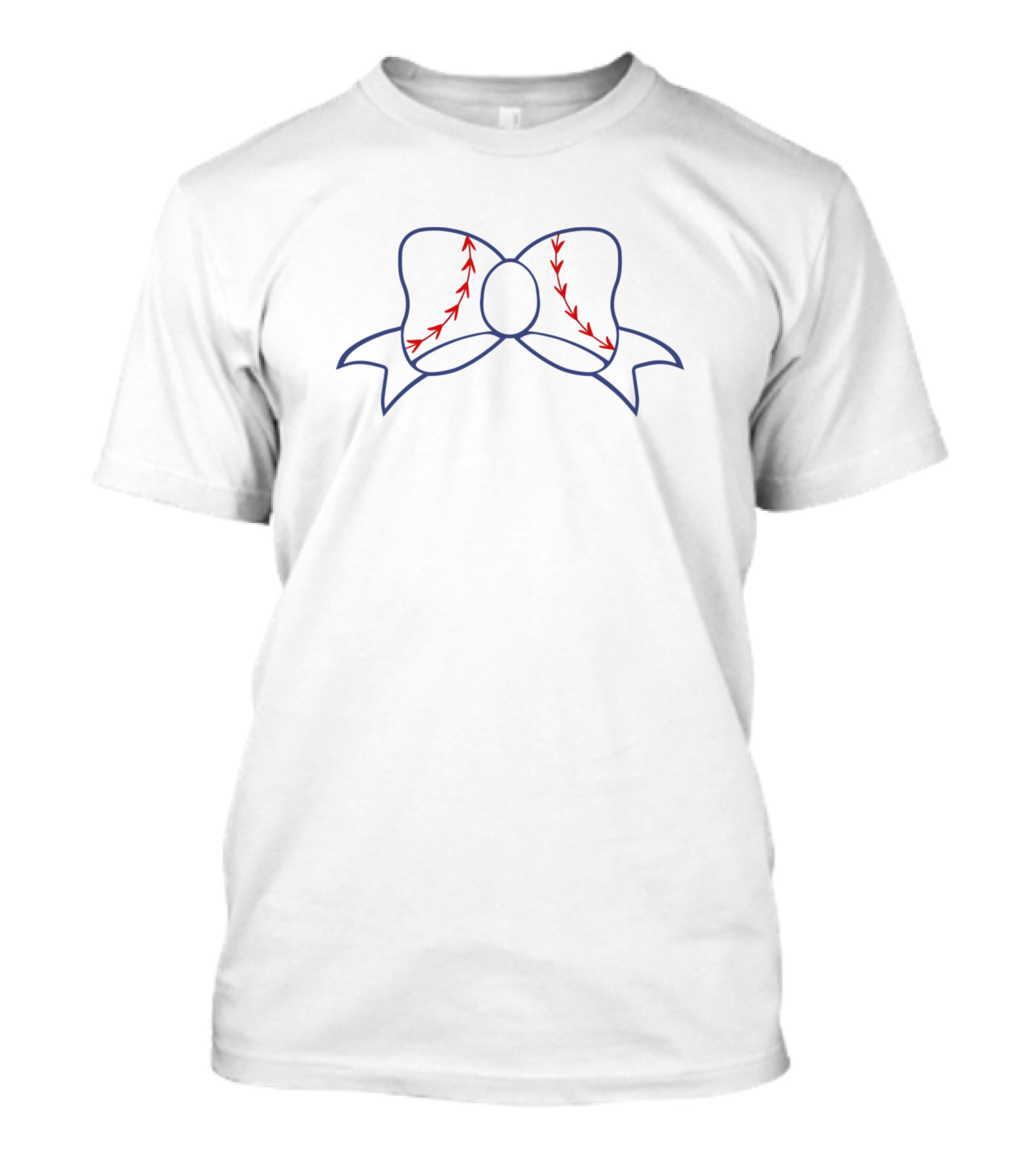 Baseball Seam Bow T-Shirt