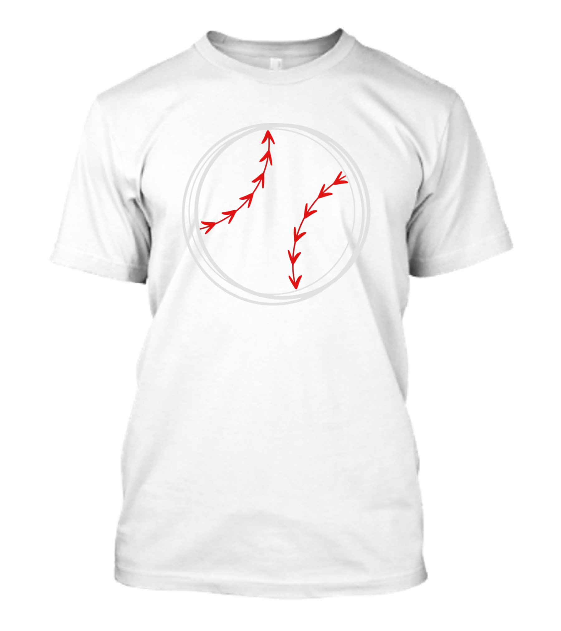 Baseball Stitch Circle T-Shirt