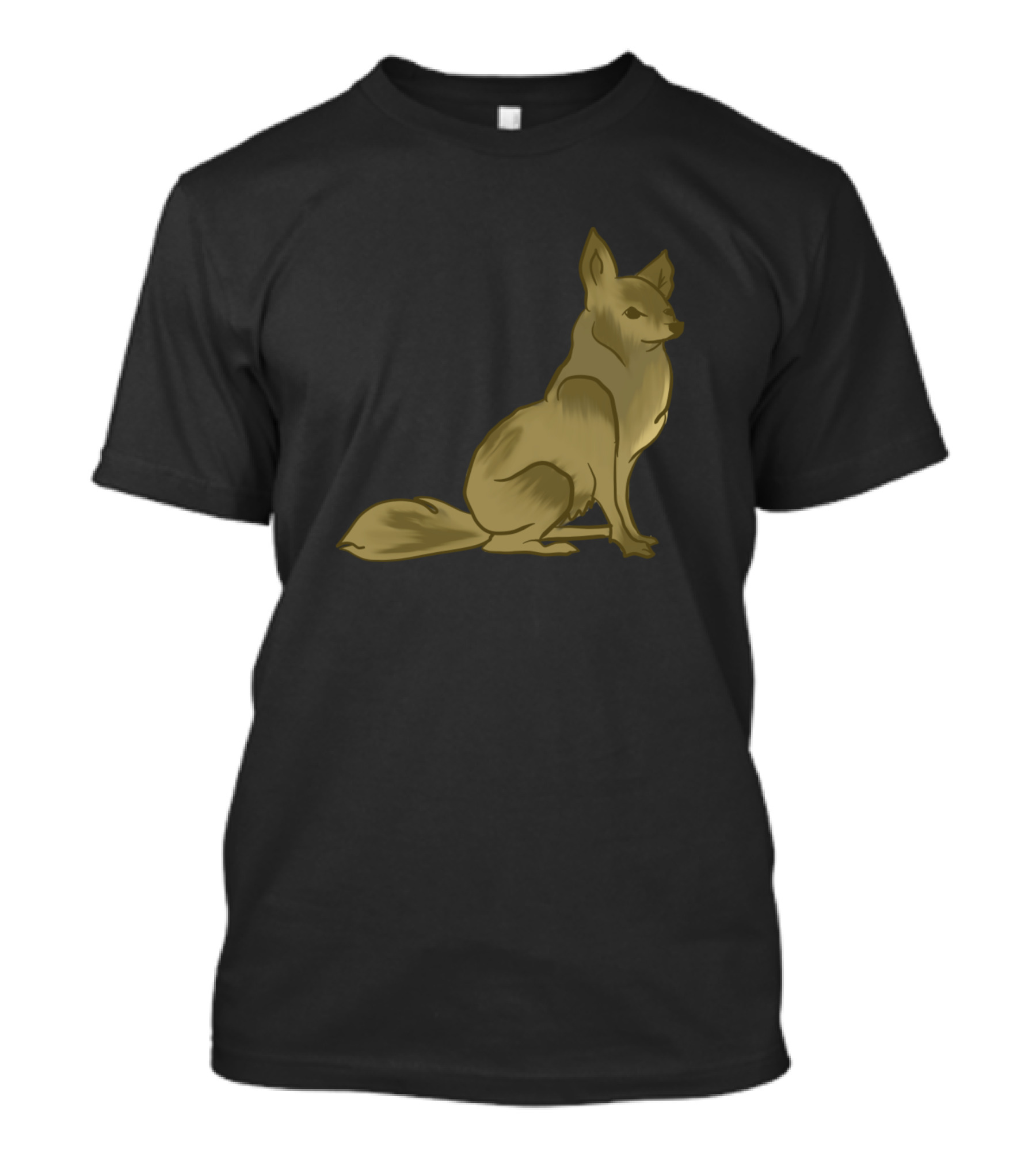 Coyote Alert Dark Golden Shadow T-Shirt
