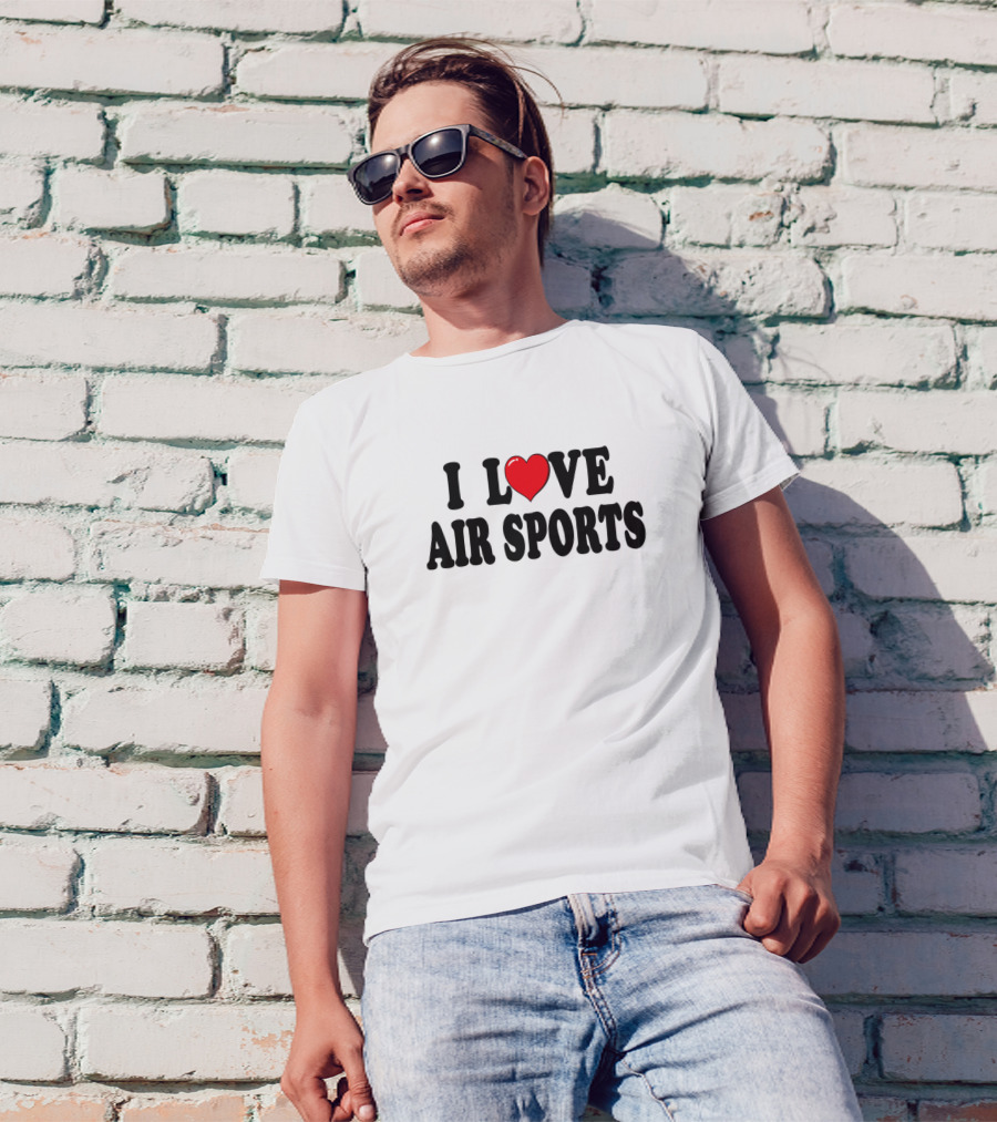 I Love Heart Air Sports T-Shirt