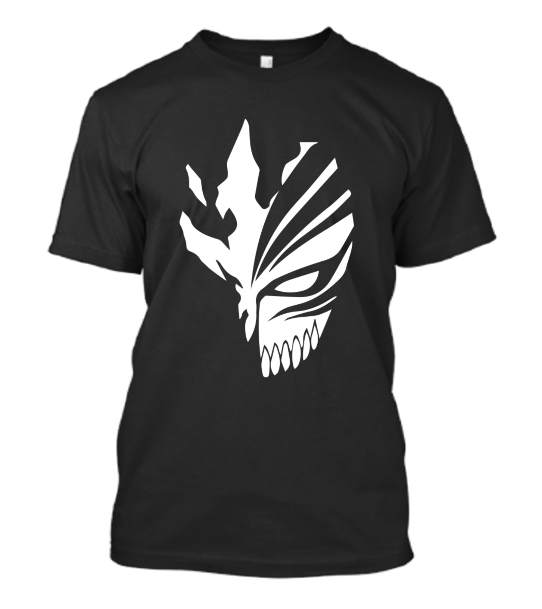 Ichigo Hollow Mask Black White Anime T-Shirt