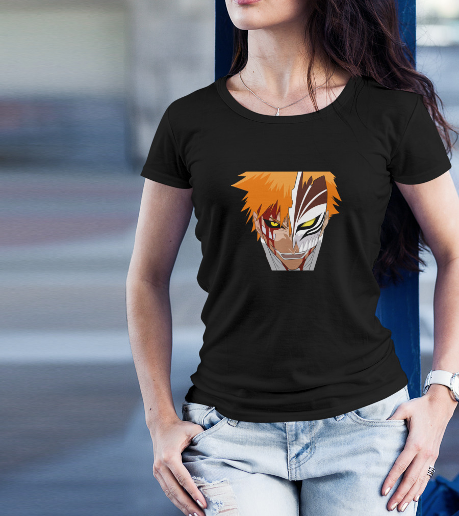 Ichigo Hollow Mask Duality Anime Character T-Shirt