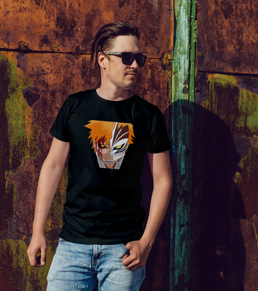 Ichigo Hollow Mask Duality Anime Character T-Shirt