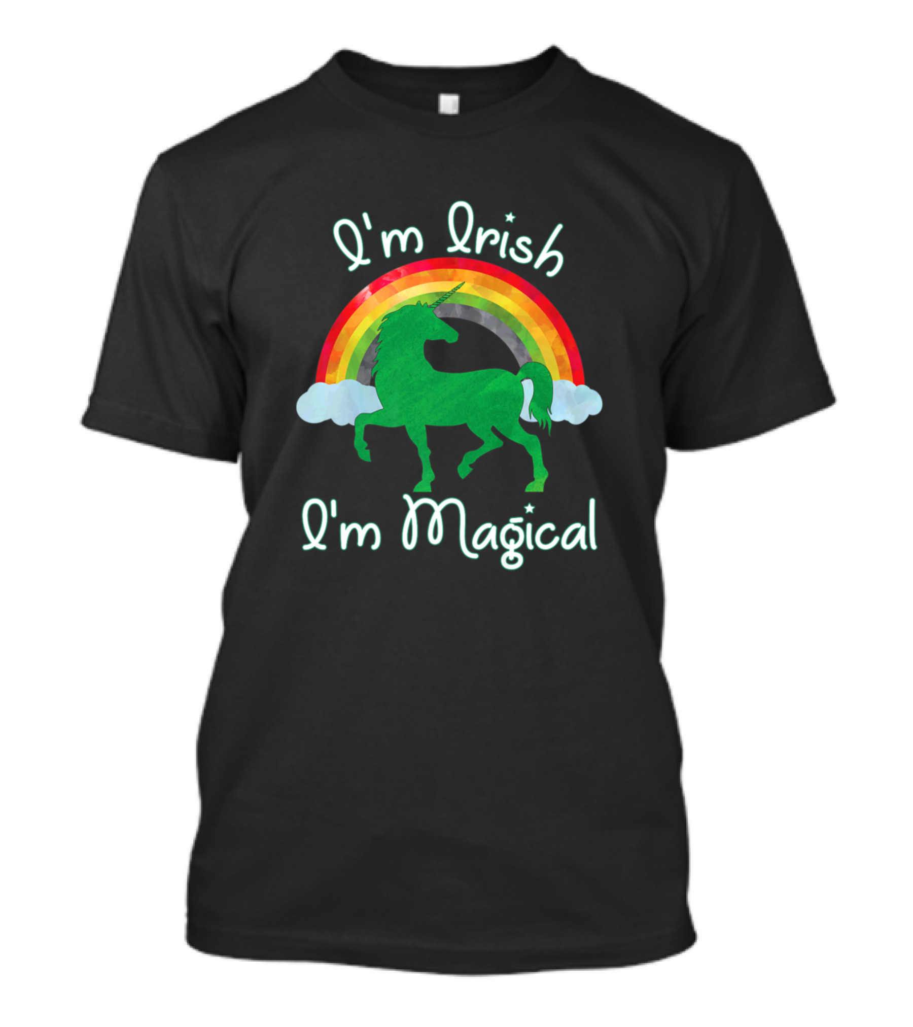 I'm Irish I'm Magical Unicorn Rainbow T-Shirt
