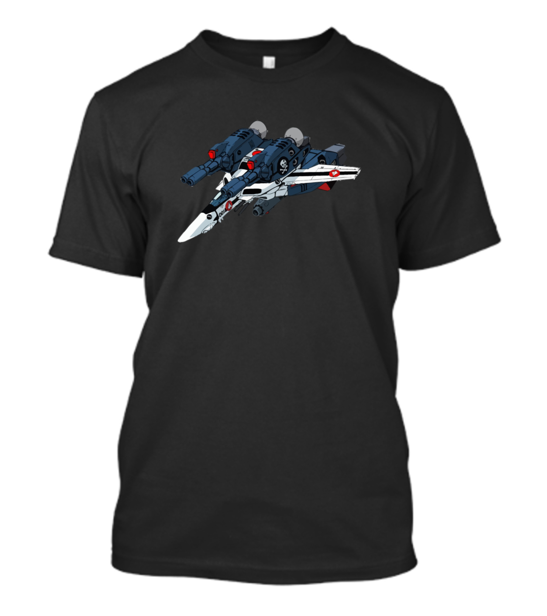 Macross Skull Squadron Valkyrie Fighter Jet T-Shirt
