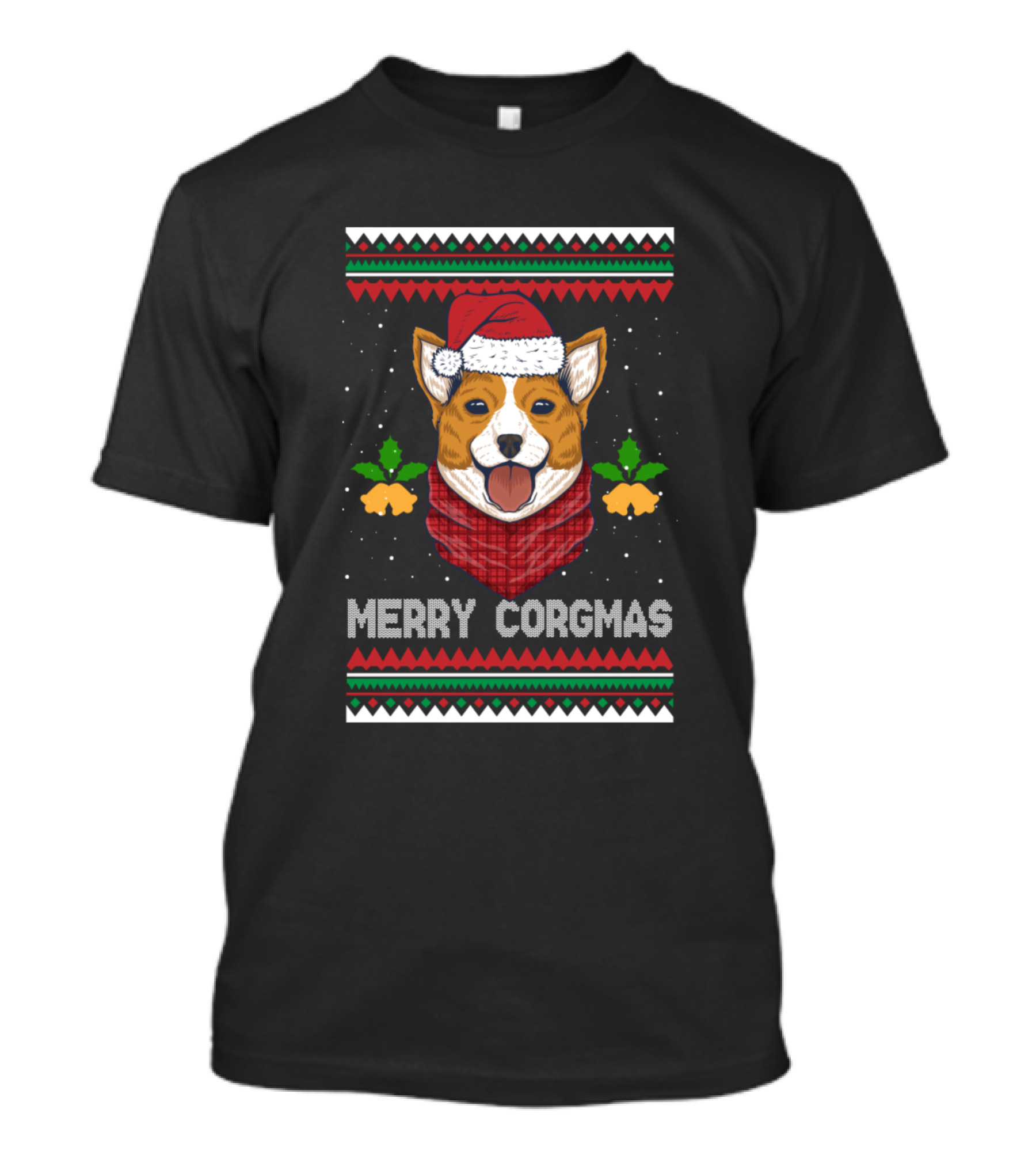 Merry Corgmas Santa Corgi Festive T-Shirt