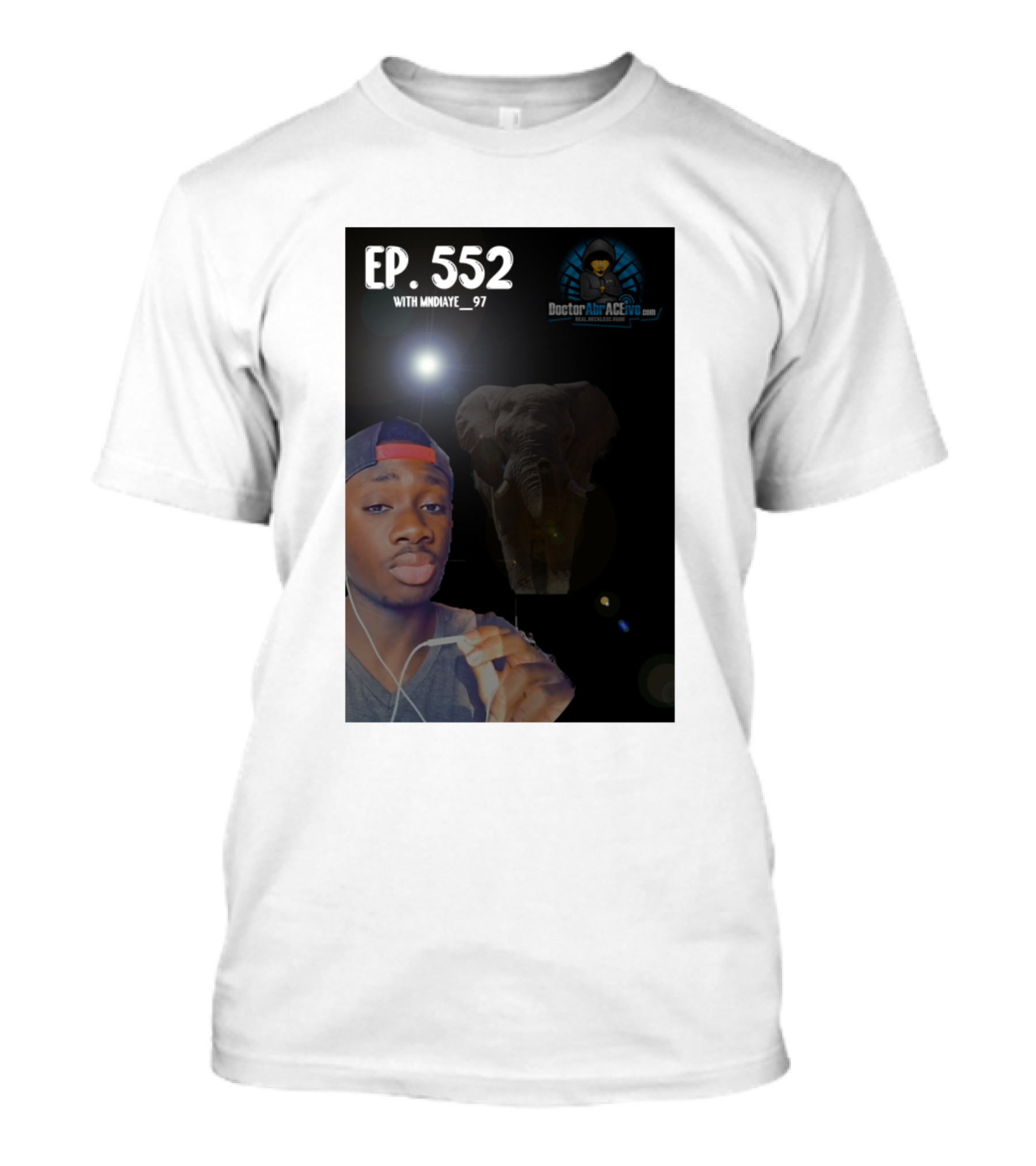 EP. 552 With Mr Ndiaye 97 Doctor Air Aceyo Elephant T-Shirt