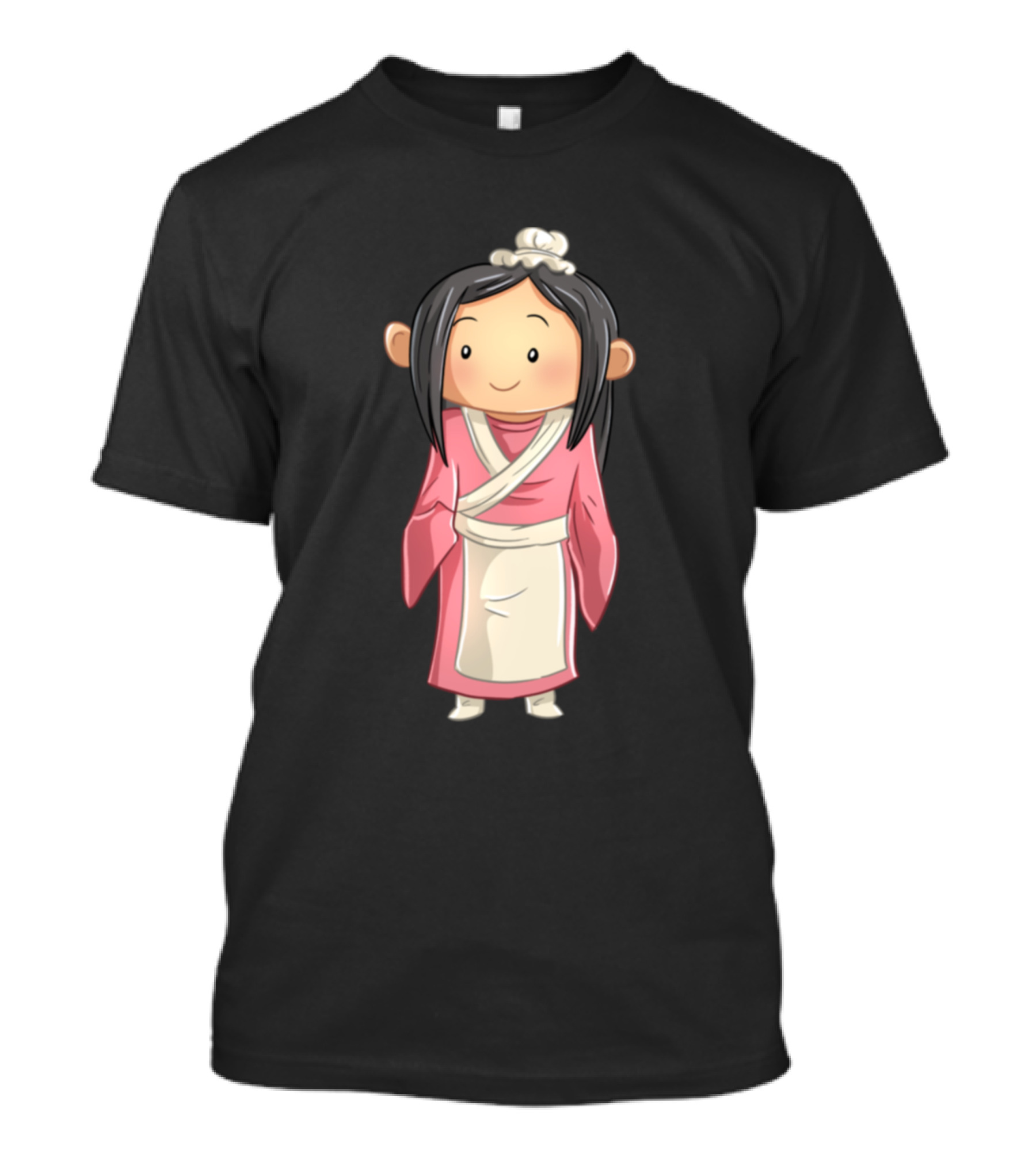 Nightingale House Maid In Pink Kimono Style T-Shirt