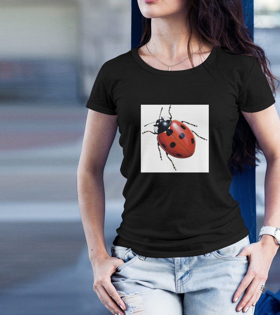 North American Ladybug Red And Black Insect T-Shirt