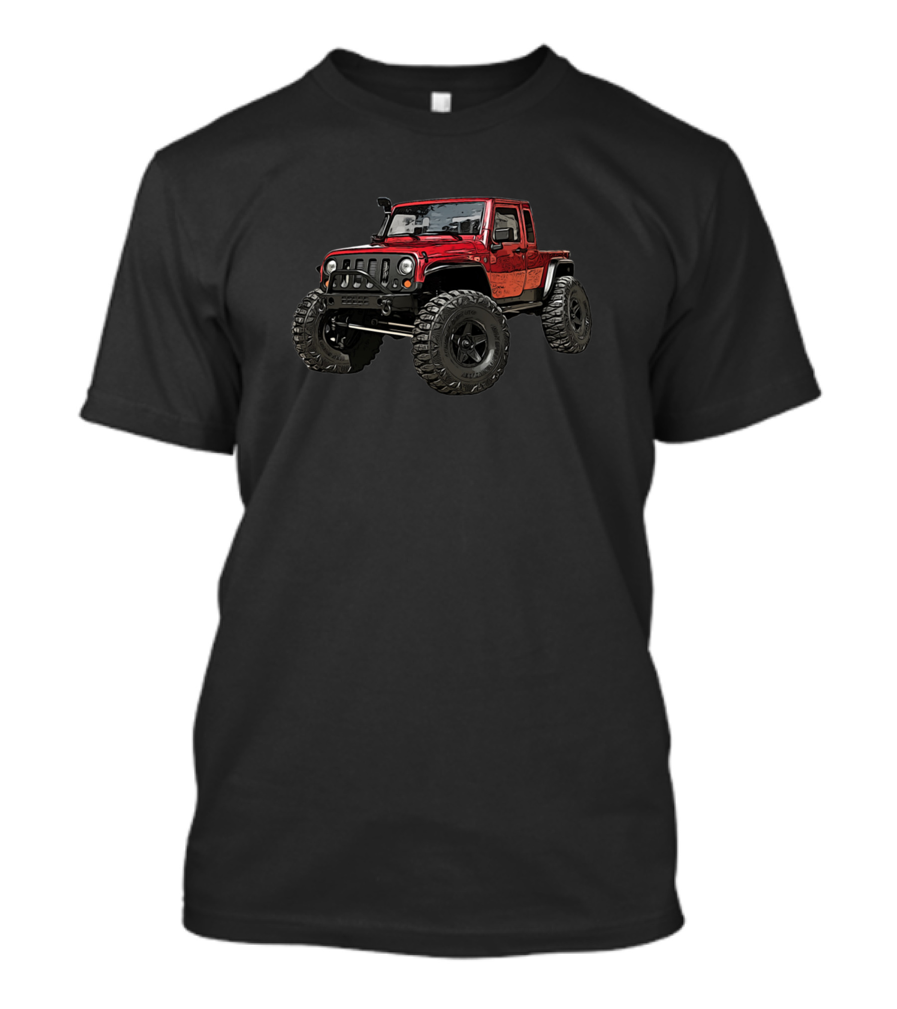 Red Offroad 4X4 Rock Crawler Truck Car T-Shirt
