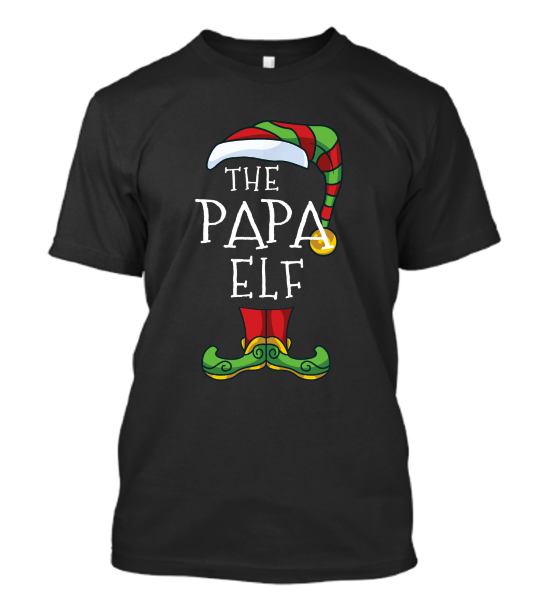 Papa Elf Matching Family Group Christmas Party Pajama T-Shirt
