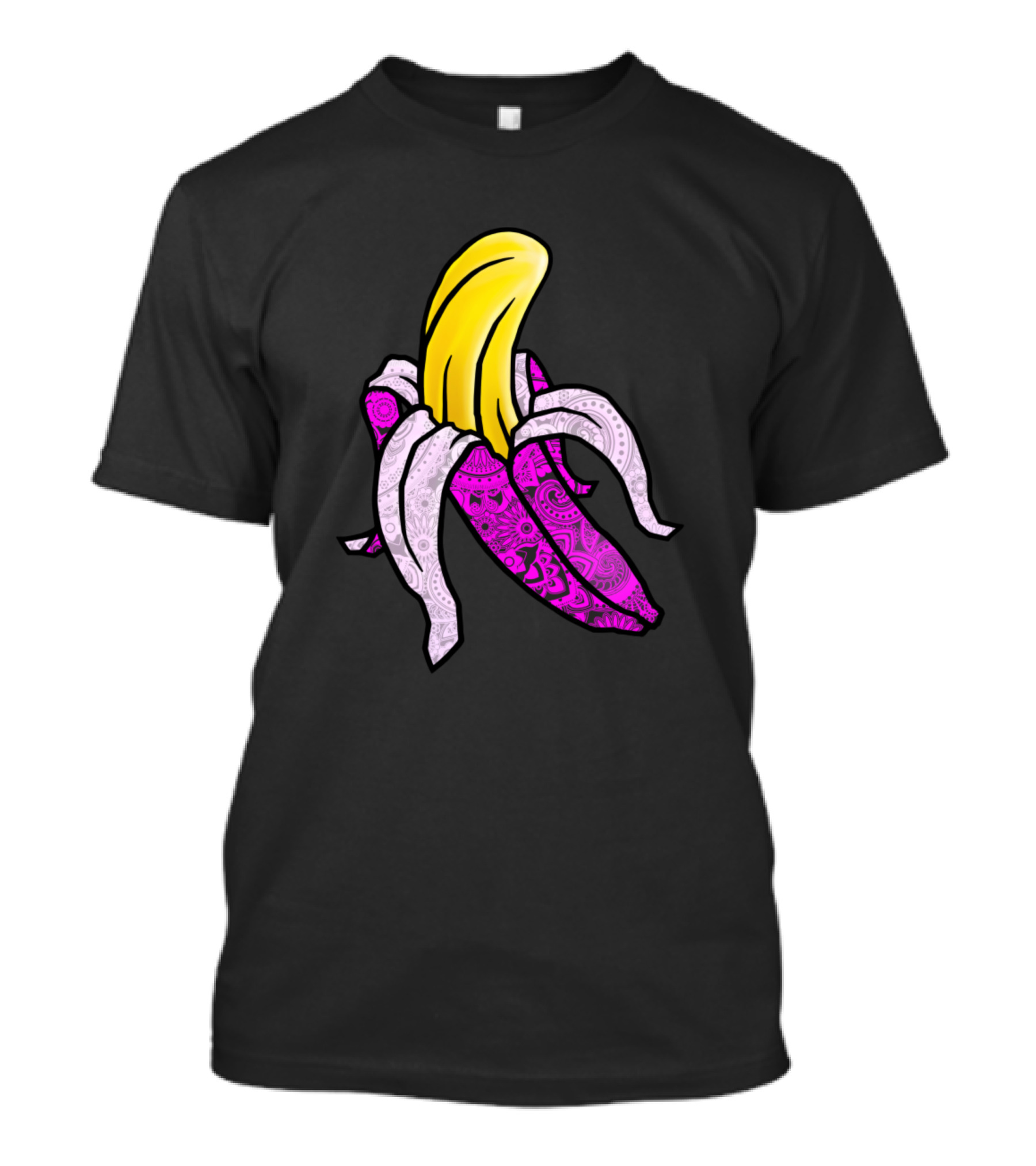 Pink Banana Psychedelic Paisley T-Shirt