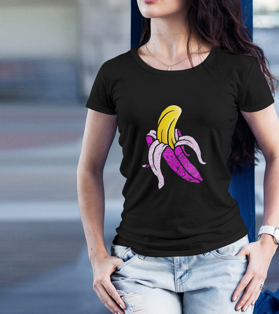 Pink Banana Psychedelic Paisley T-Shirt