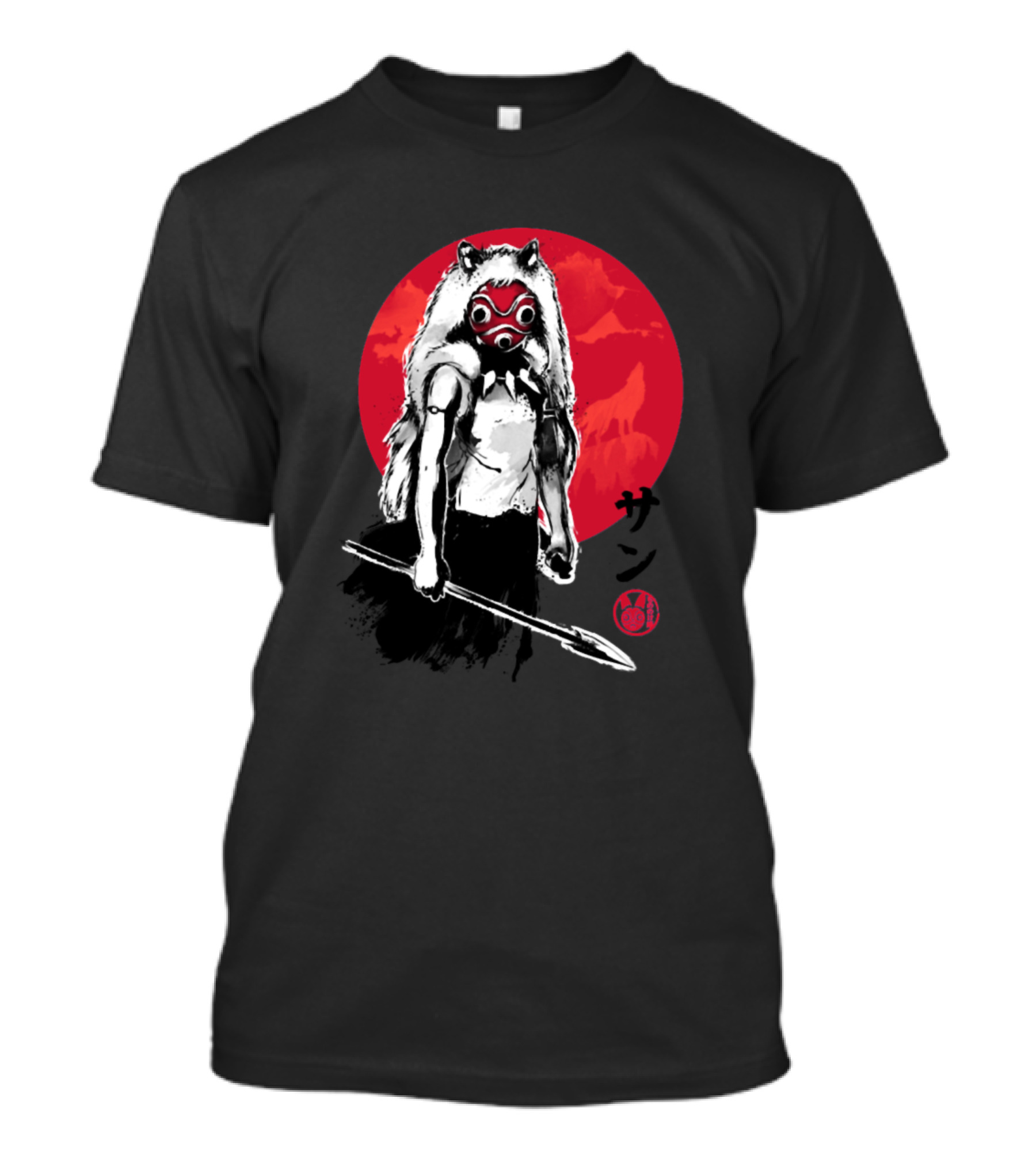 Princess Of The Forest Sumi San Red Moon Japan T-Shirt
