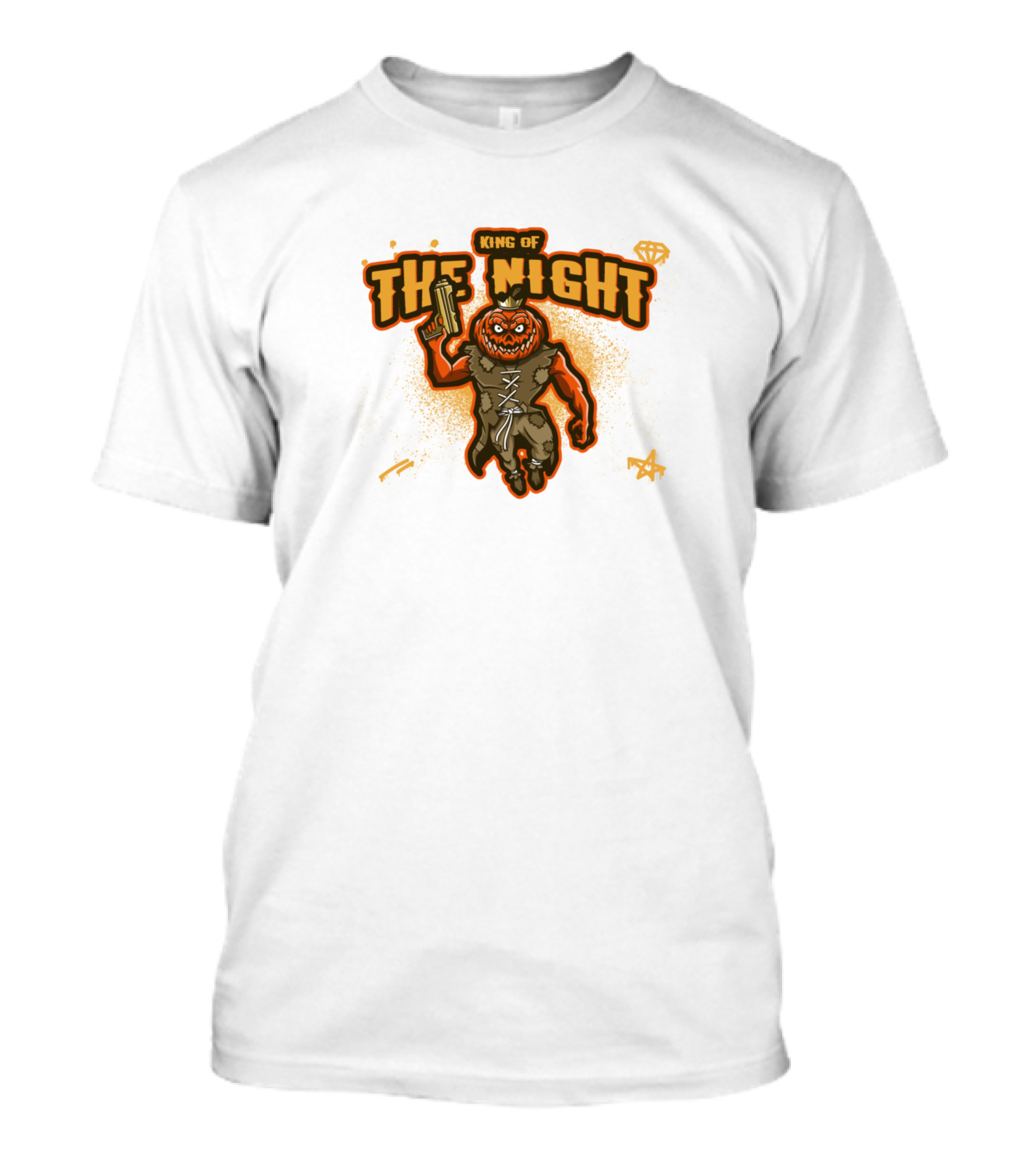 King Of The Night Pumpkin Costume Halloween T-Shirt