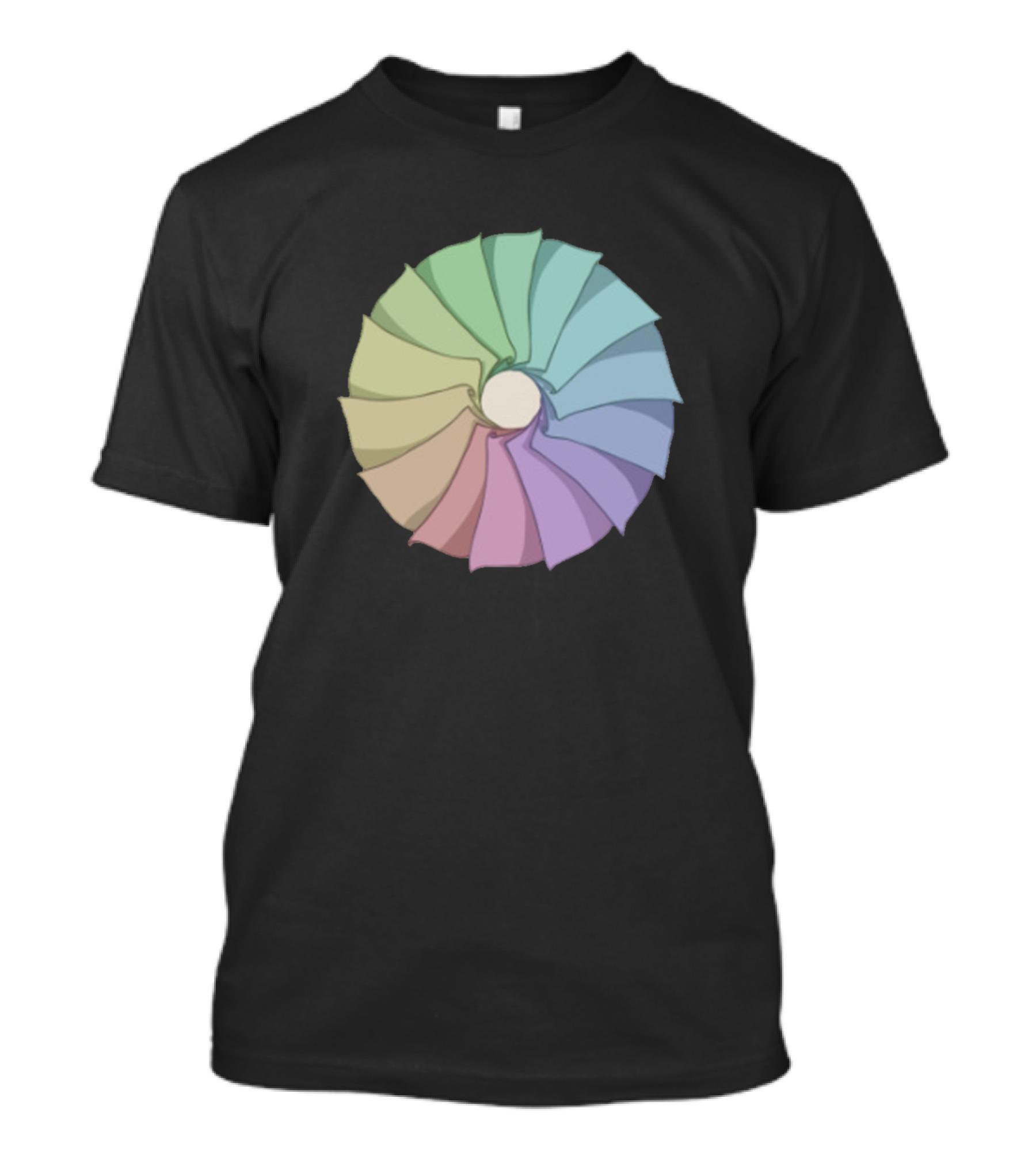 Rainbow Color Wheel Spiral T-Shirt
