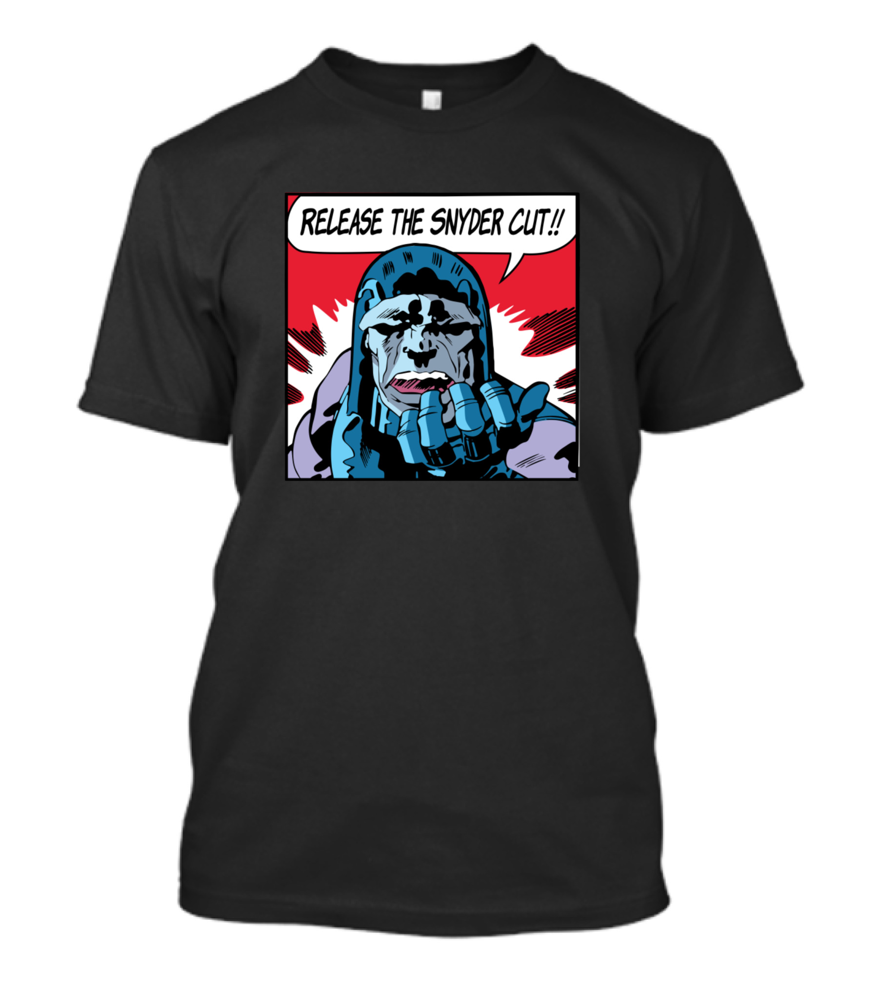 Release The Snyder Cut Darkseid Comic Style Speech Bubble T-Shirt