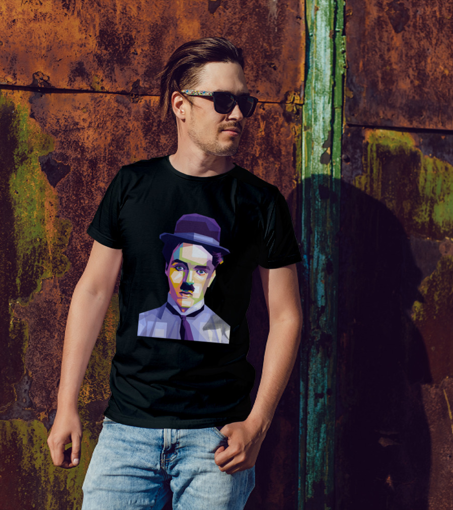 Charlie Chaplin Geometric Pop T-Shirt