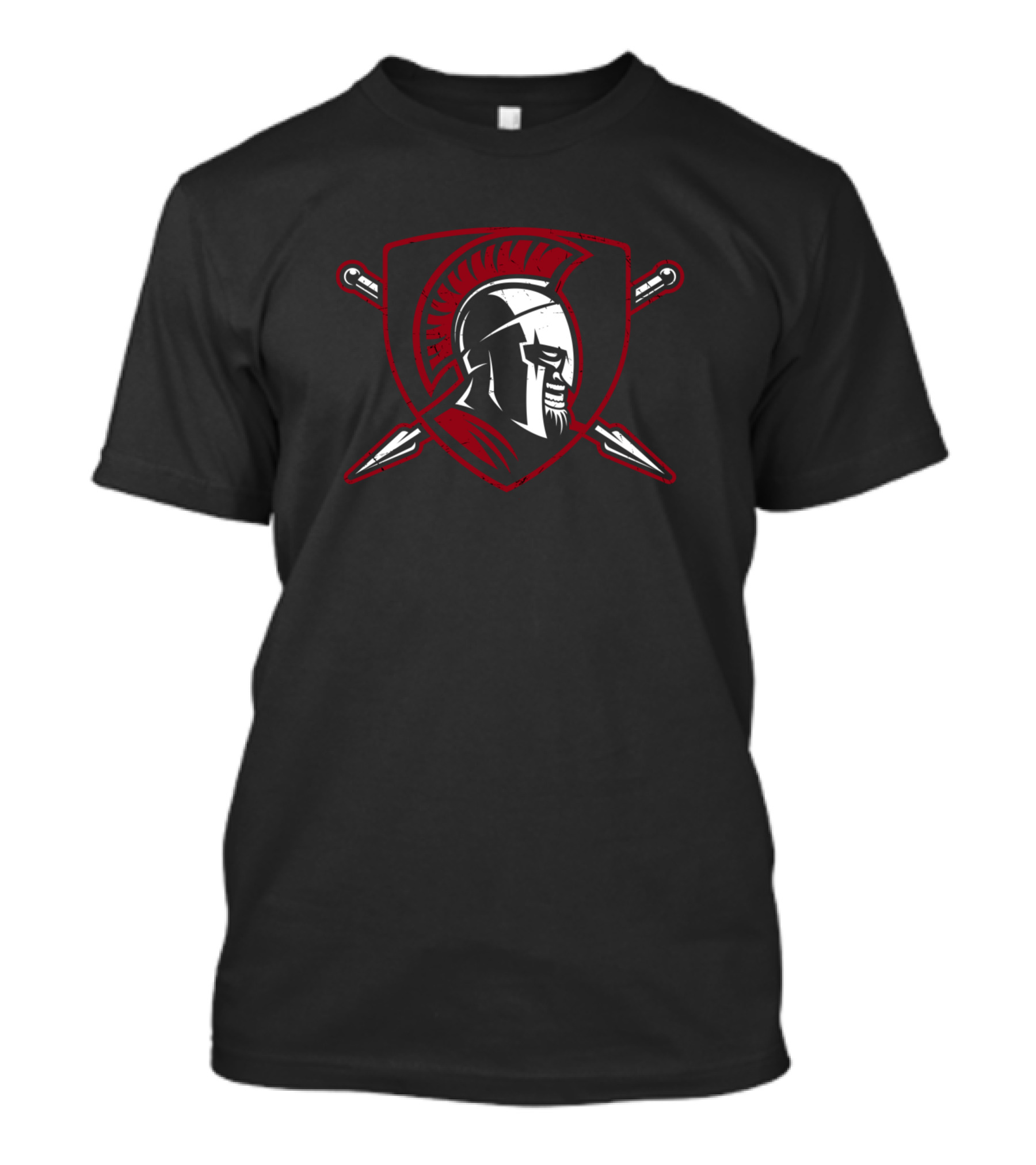Spartans Helmet With Shield And Crossed Swords T-Shirt