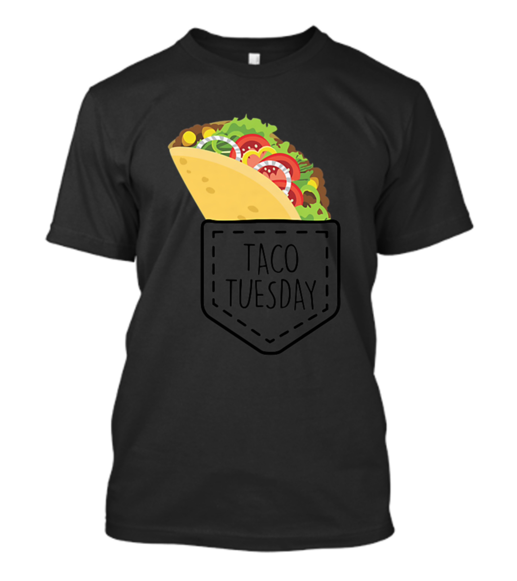 Taco In Pocket Taco Tuesday Funny T-Shirt