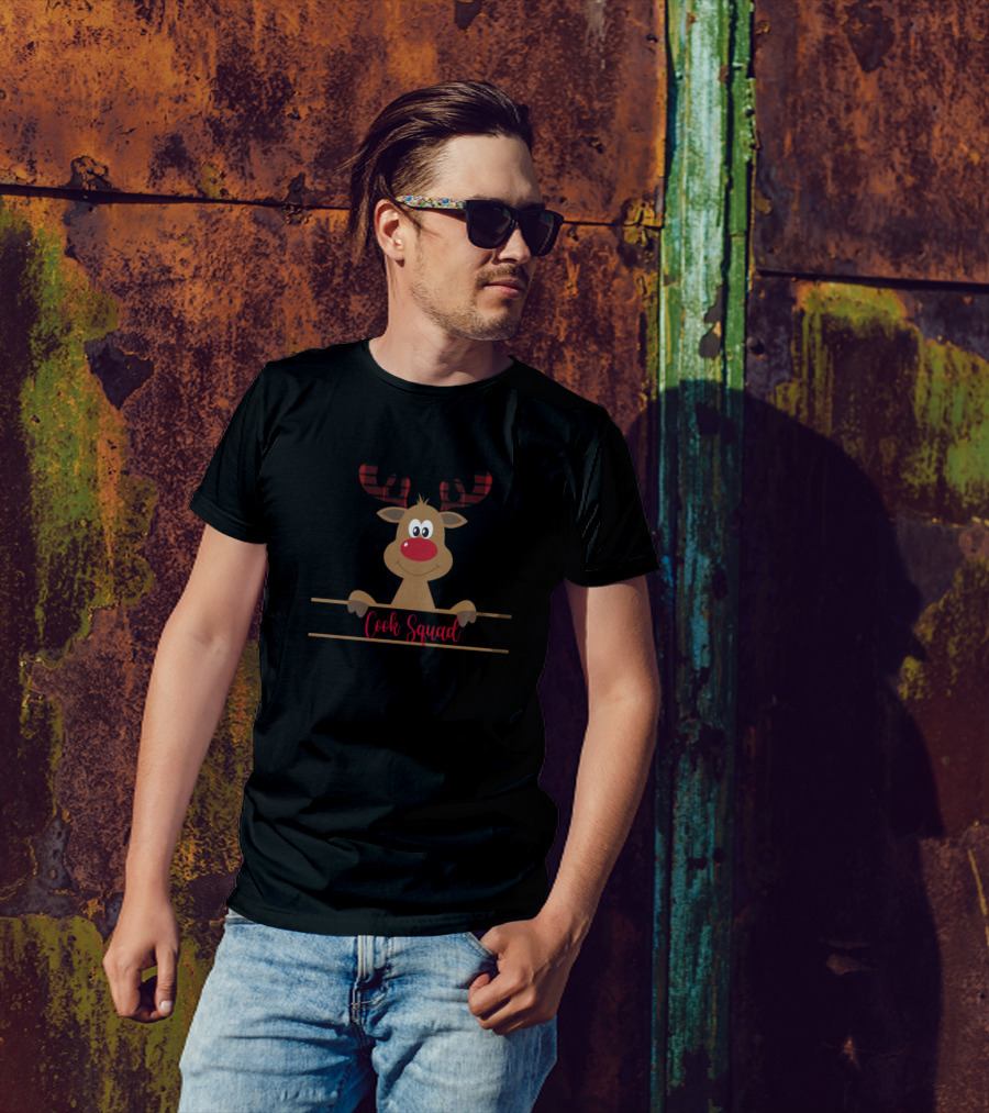 Cook Squad Christmas Reindeer T-Shirt