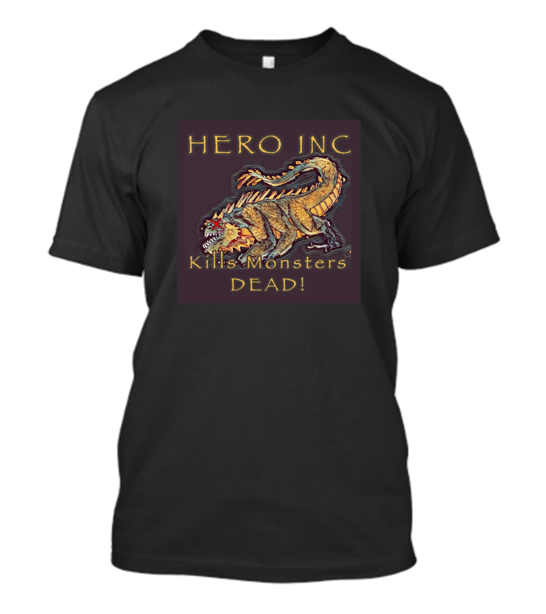 HERO INC Basilisk Kills Monsters DEAD T-Shirt