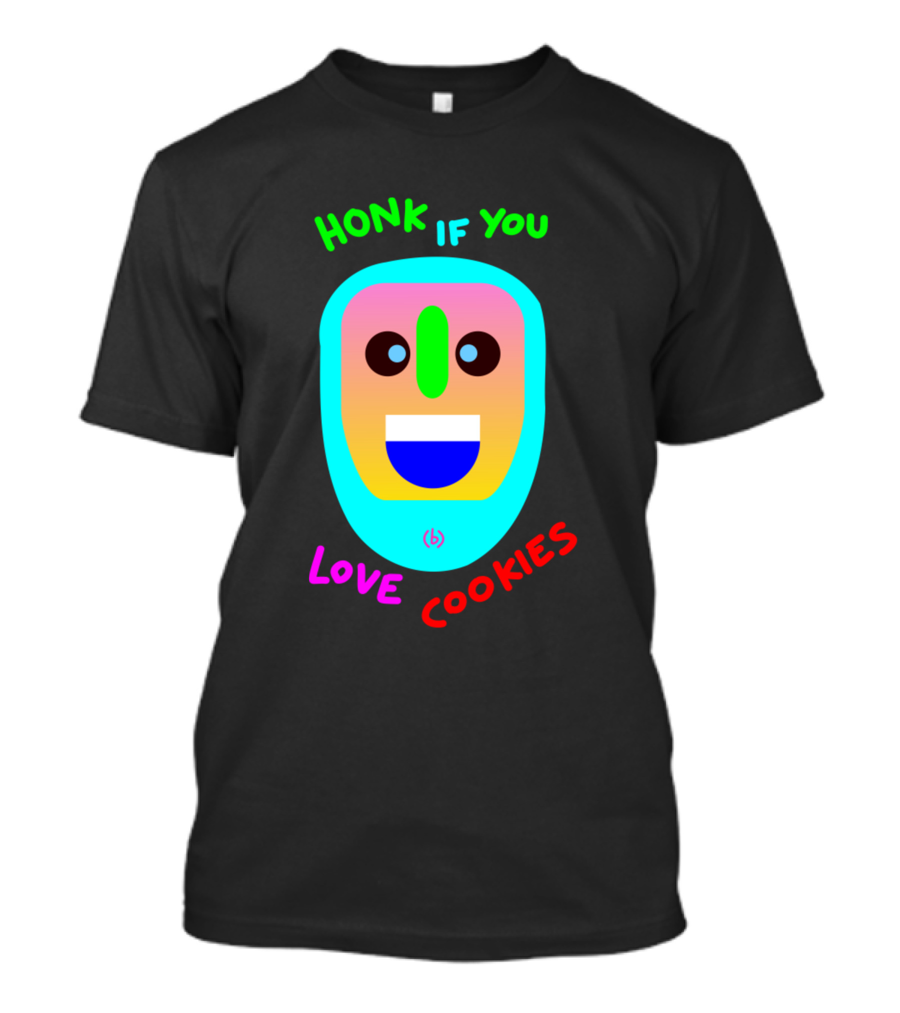 Honk If You Love Cookies Smiley Face T-Shirt