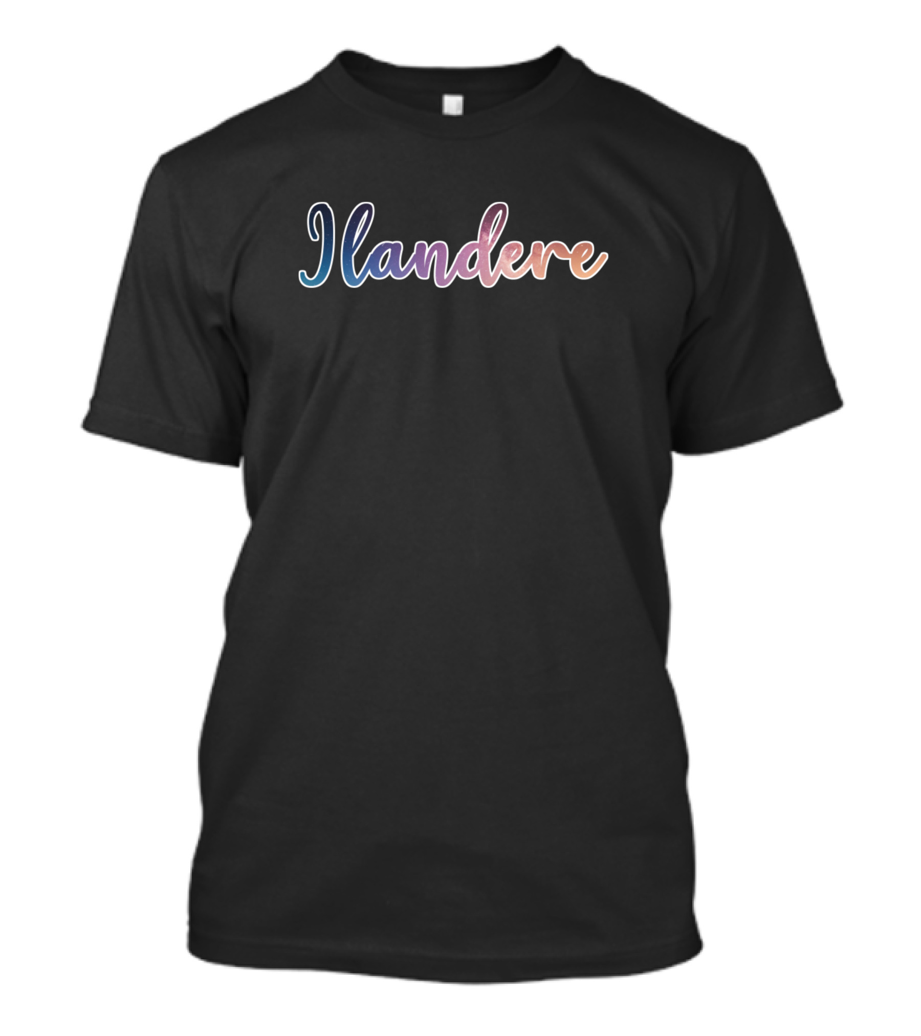 Ilandere Gradient Lettering T-Shirt