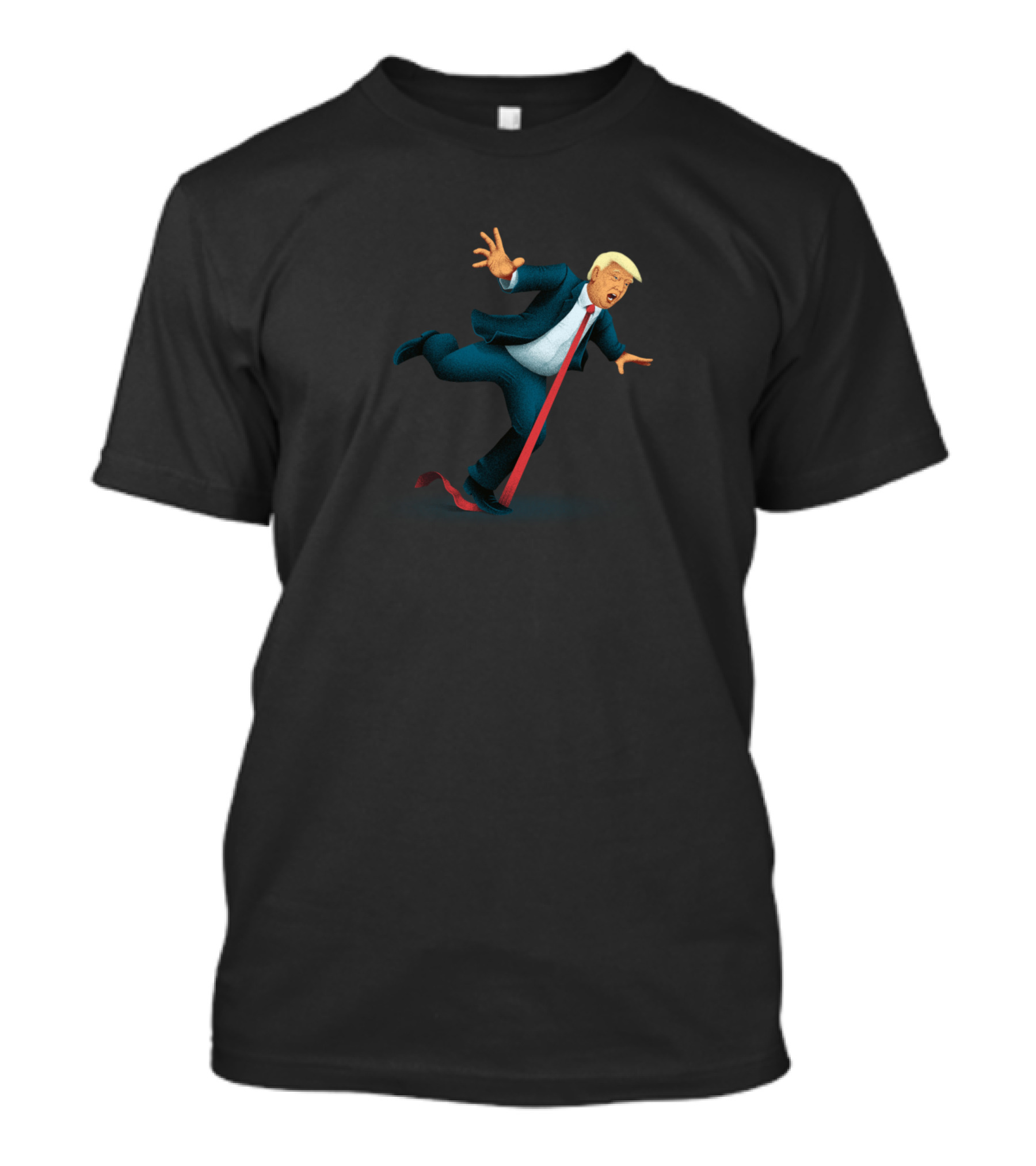 Impeach Tripping Over Long Red Tie T-Shirt