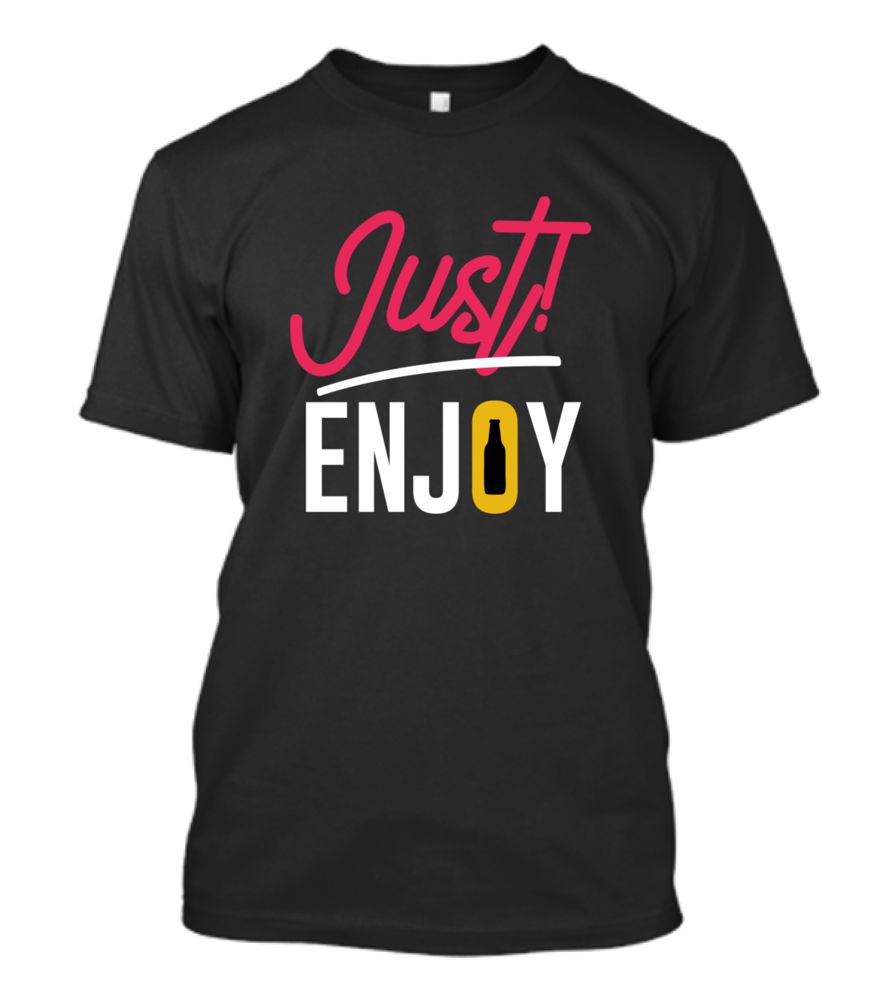 Just Enjoy Beer Bottle T-Shirt
