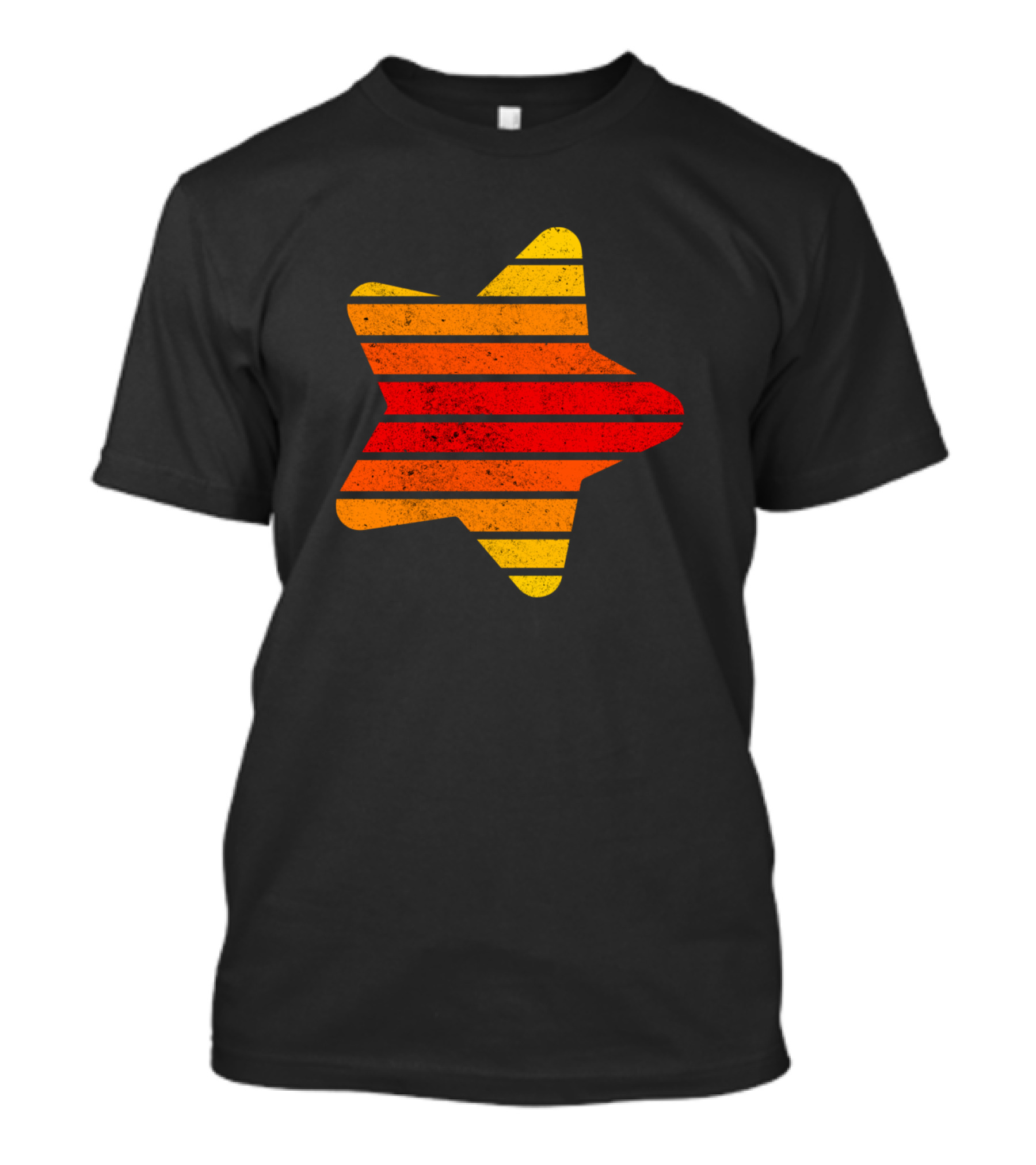 Kids Star Colorful Striped Retro Star T-Shirt