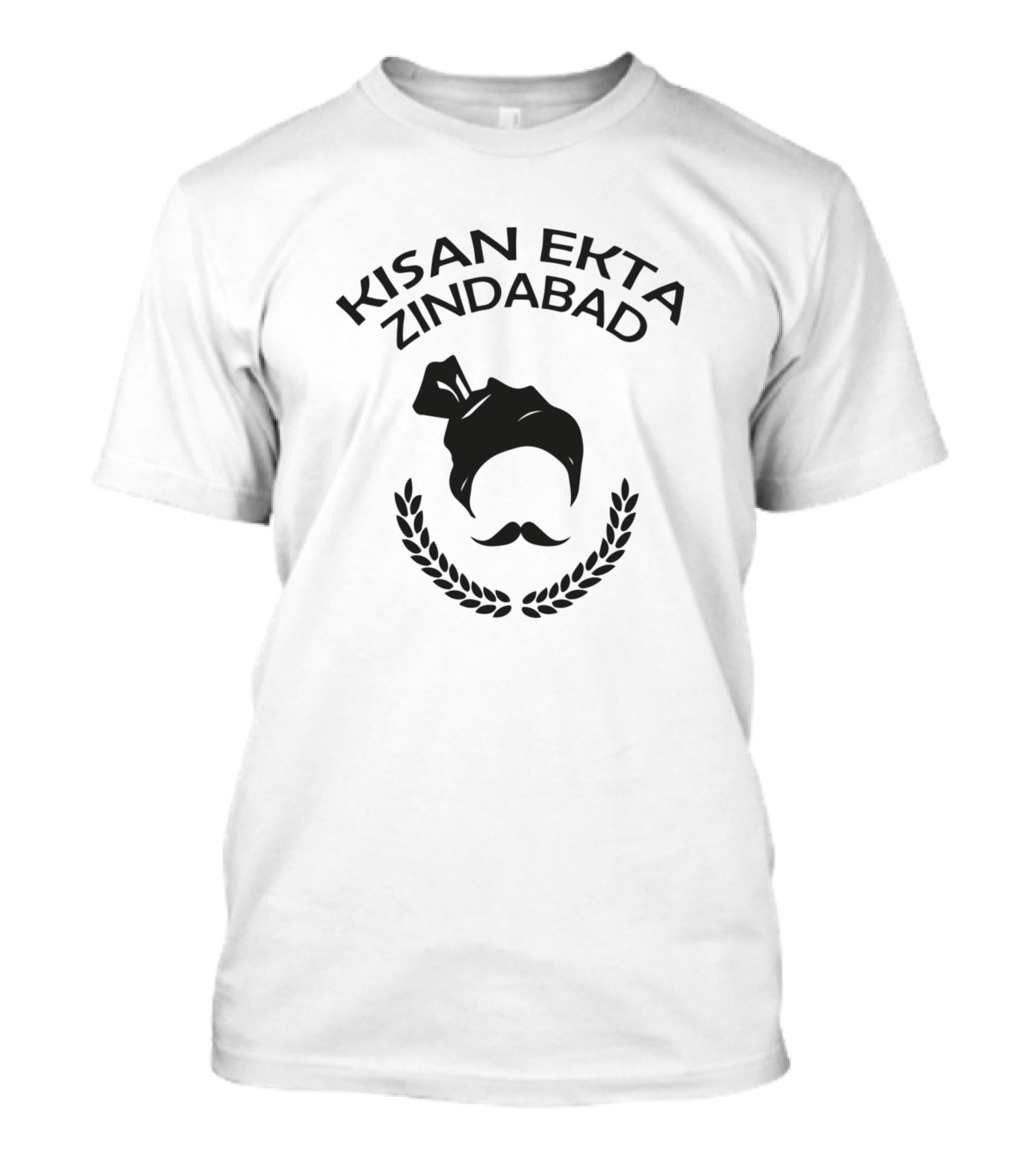 Kisan Ekta Zindabad Farmer Unity Emblem T-Shirt