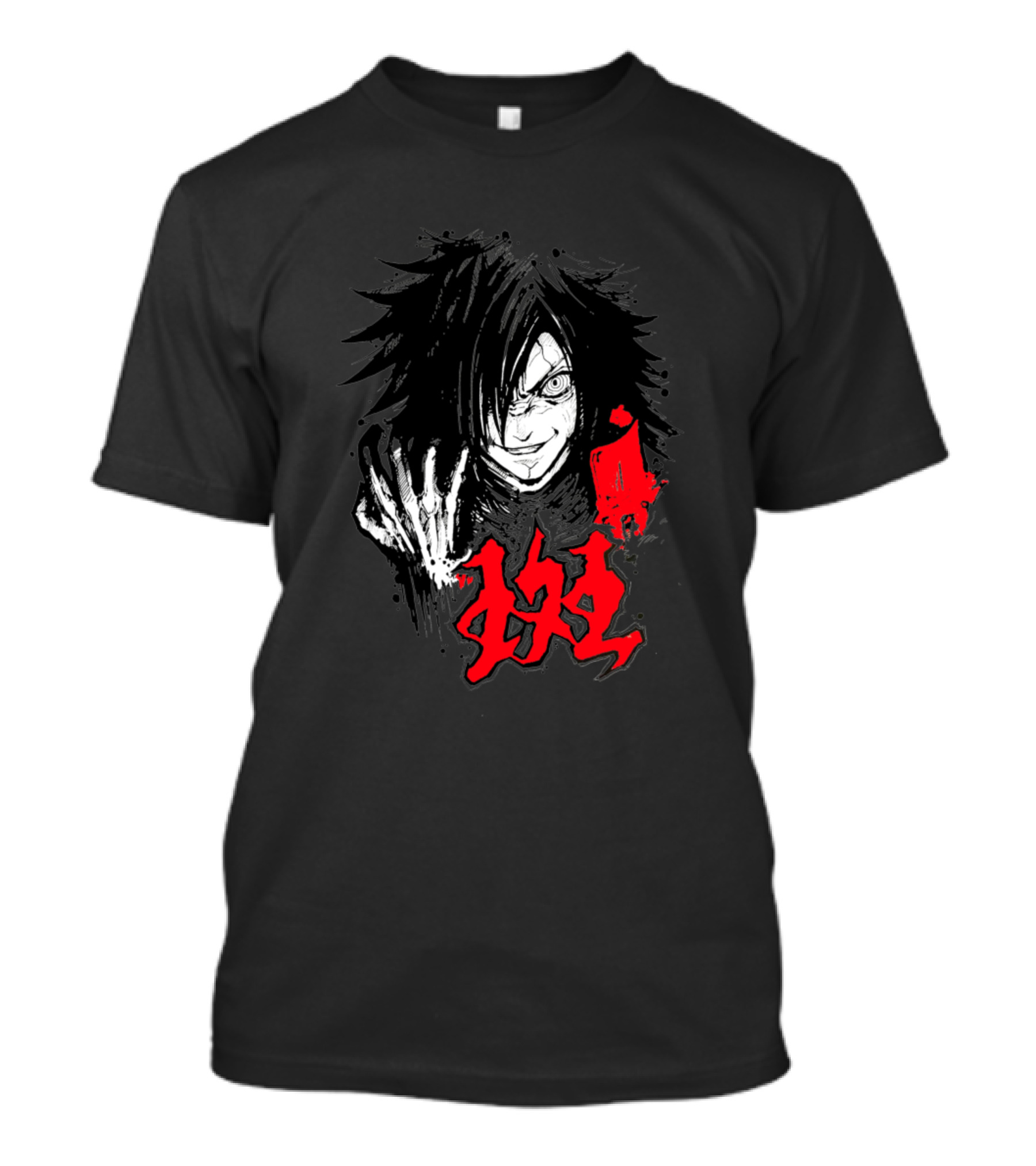 Madara Uchiha Anime Character Red Japanese Kanji T-Shirt