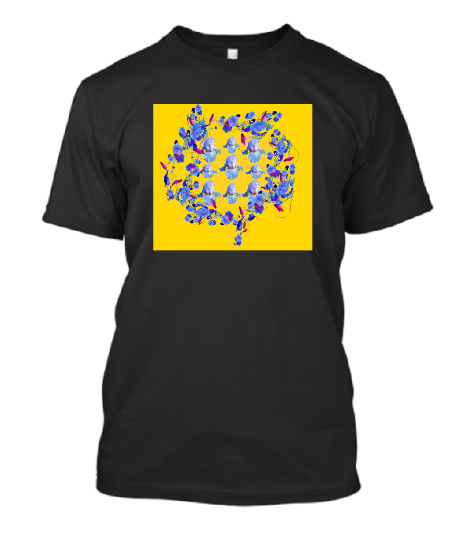 Monarch Butterflies Vibrant Blue And Yellow T-Shirt