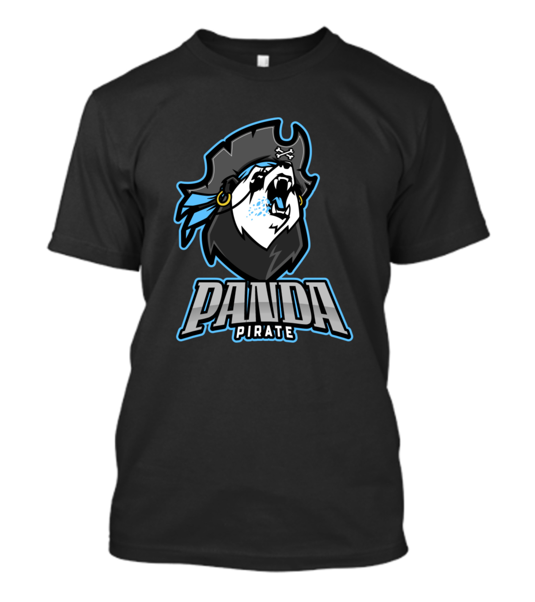 Panda Pirate Fierce Buccaneer Panda Bear T-Shirt