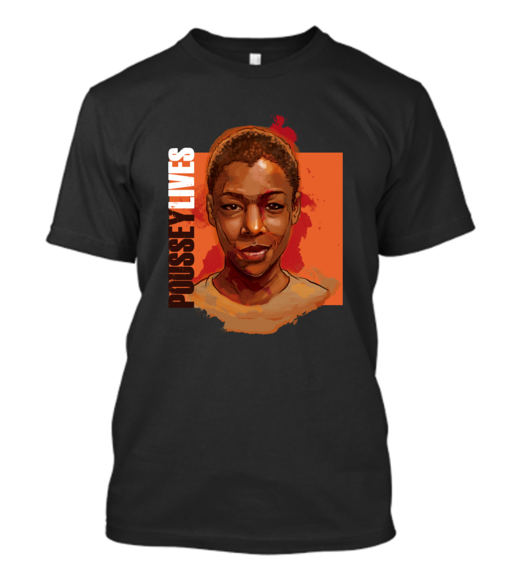 Poussey Lives Orange Background T-Shirt