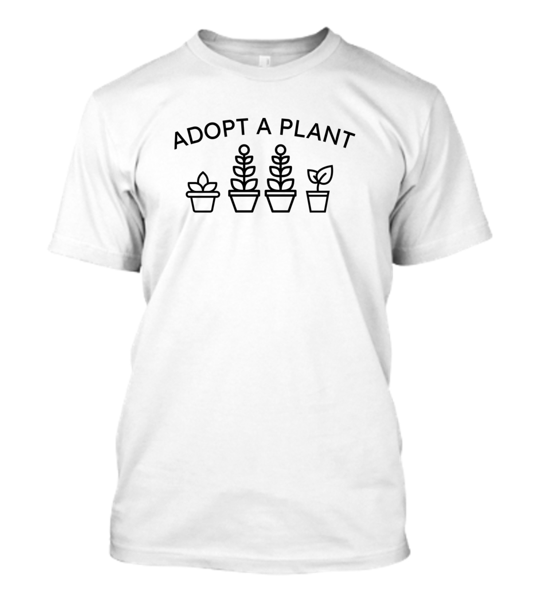 ADOPT A PLANT POTTED SUCCULENTS AND LEAVES T-Shirt