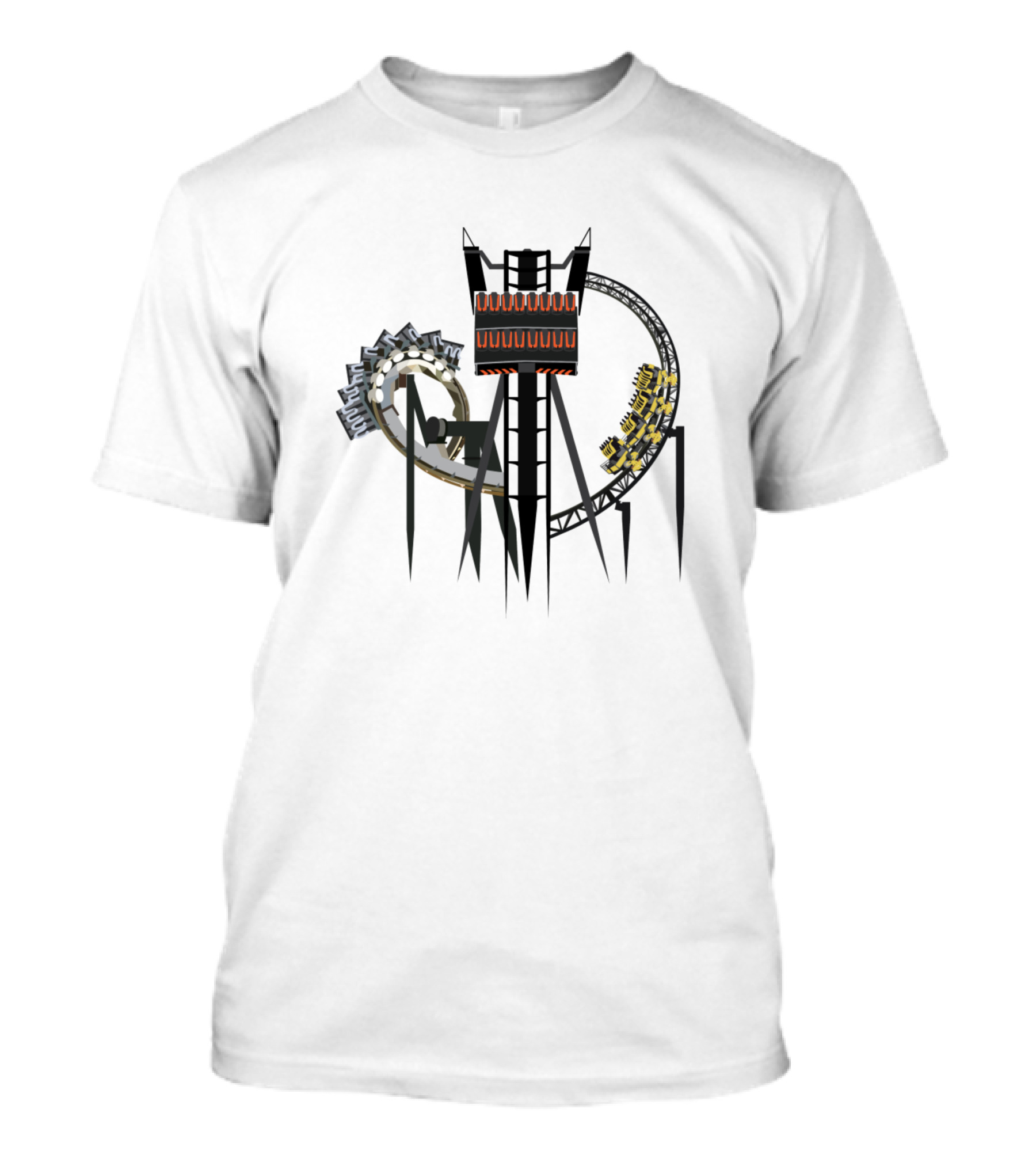 Alton Towers Ride Trio Oblivion Nemesis Smiler T-Shirt