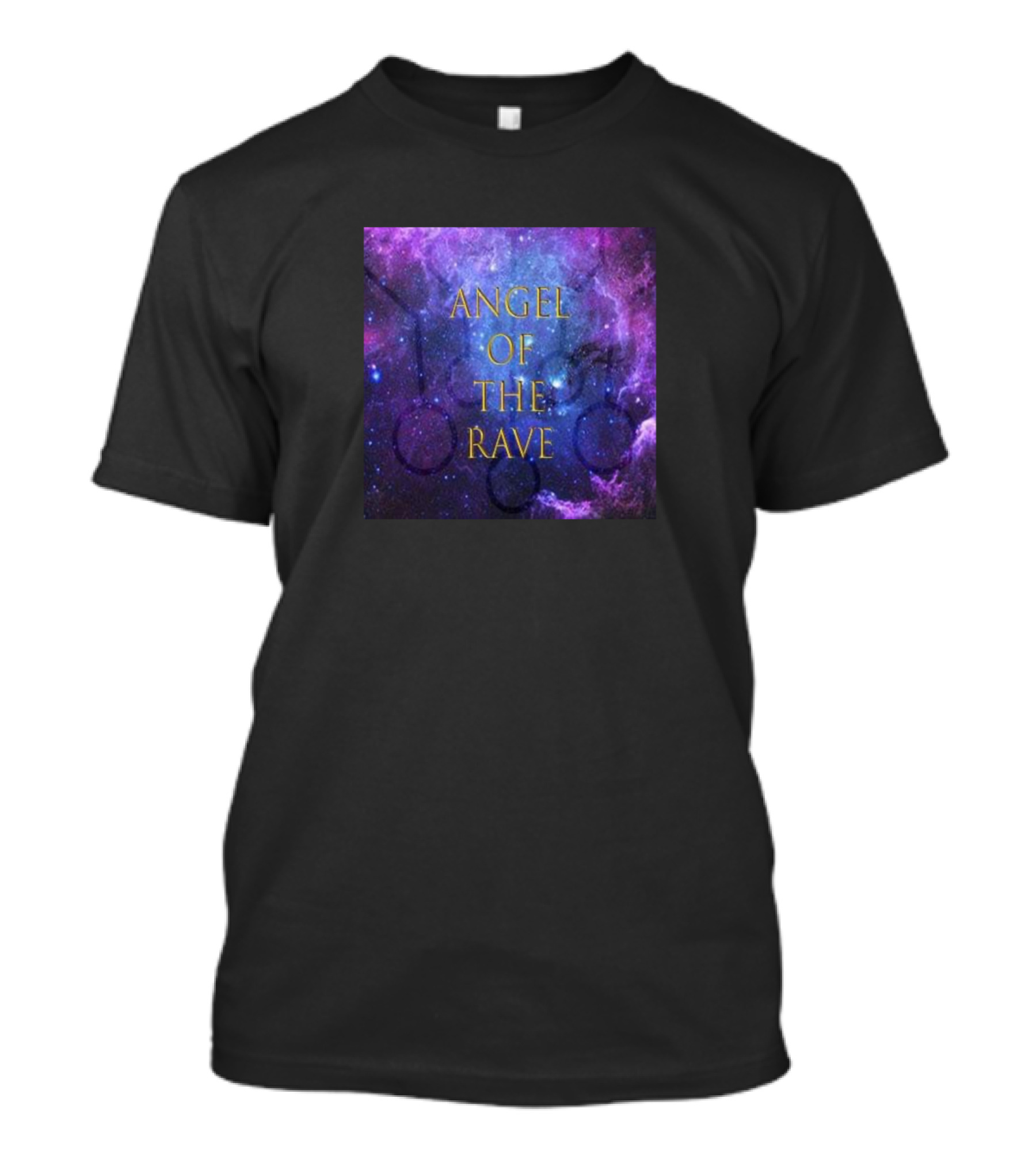 ANGEL OF THE RAVE GALAXY BACKGROUND T-Shirt